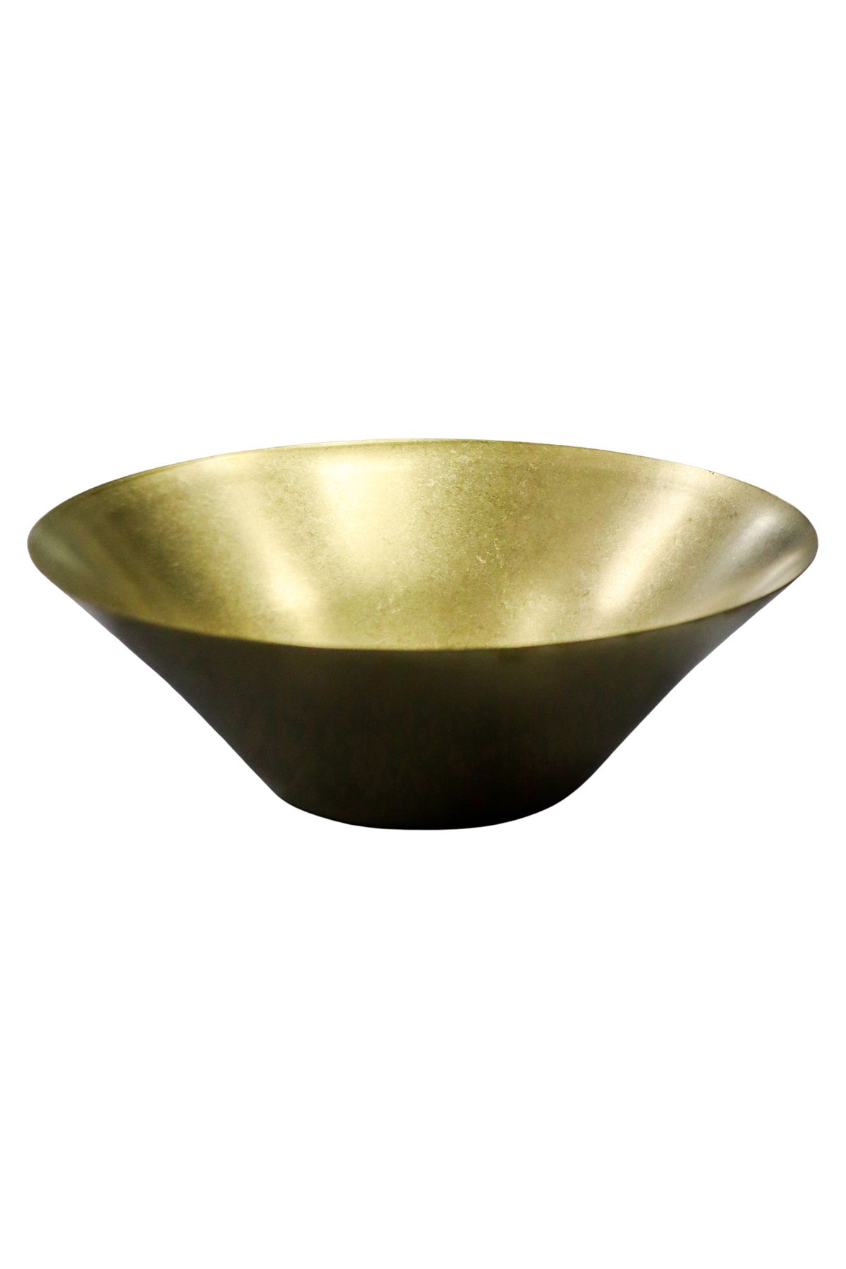 Biradlı Açık Büfe Retro Sunum Tabağı Altın 28*10 Cm