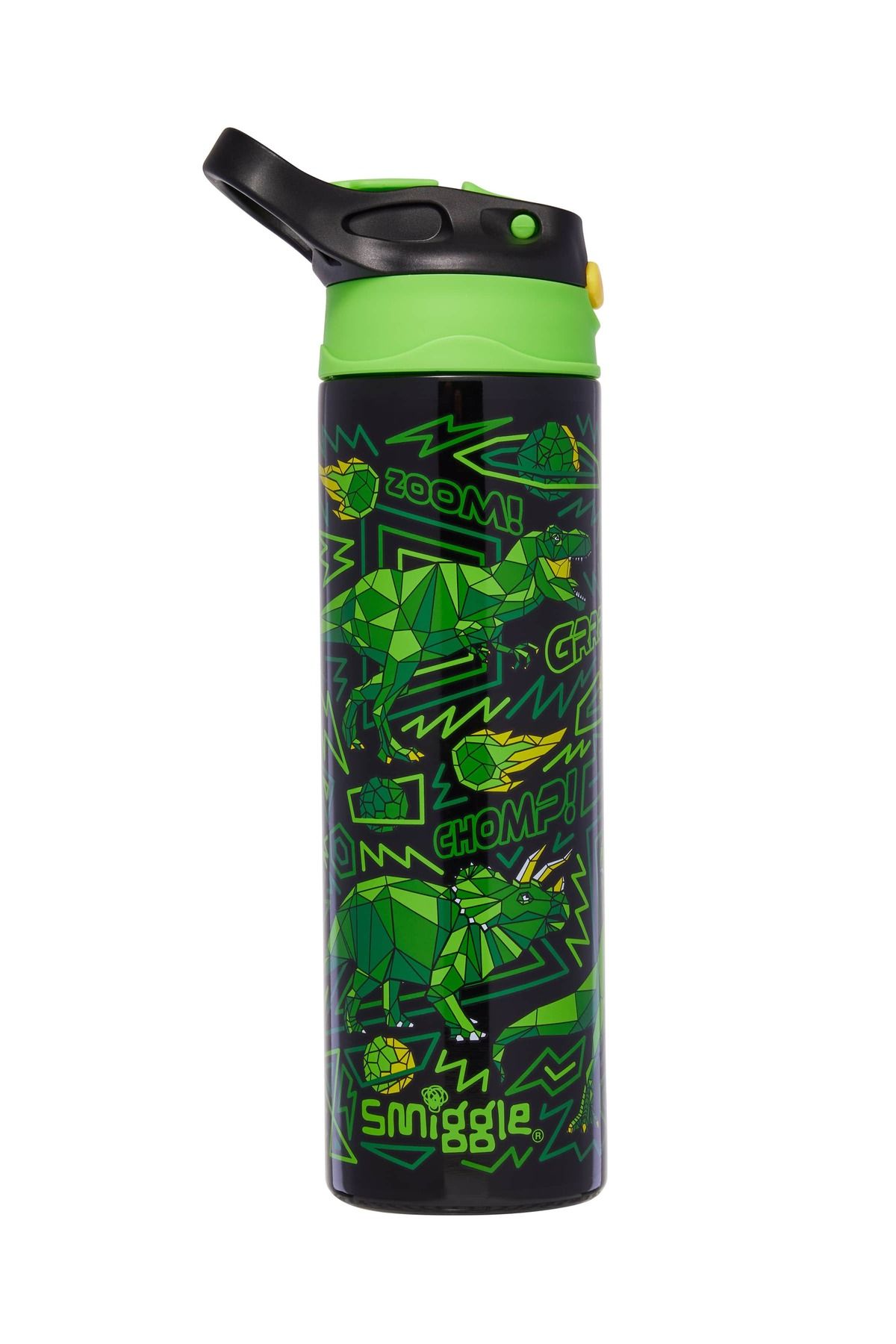 SMIGGLE Dinazor Detaylı Yalıtımlı Paslanmaz Çelik Flip İçecek Şişesi 520ML Bpa İçermez