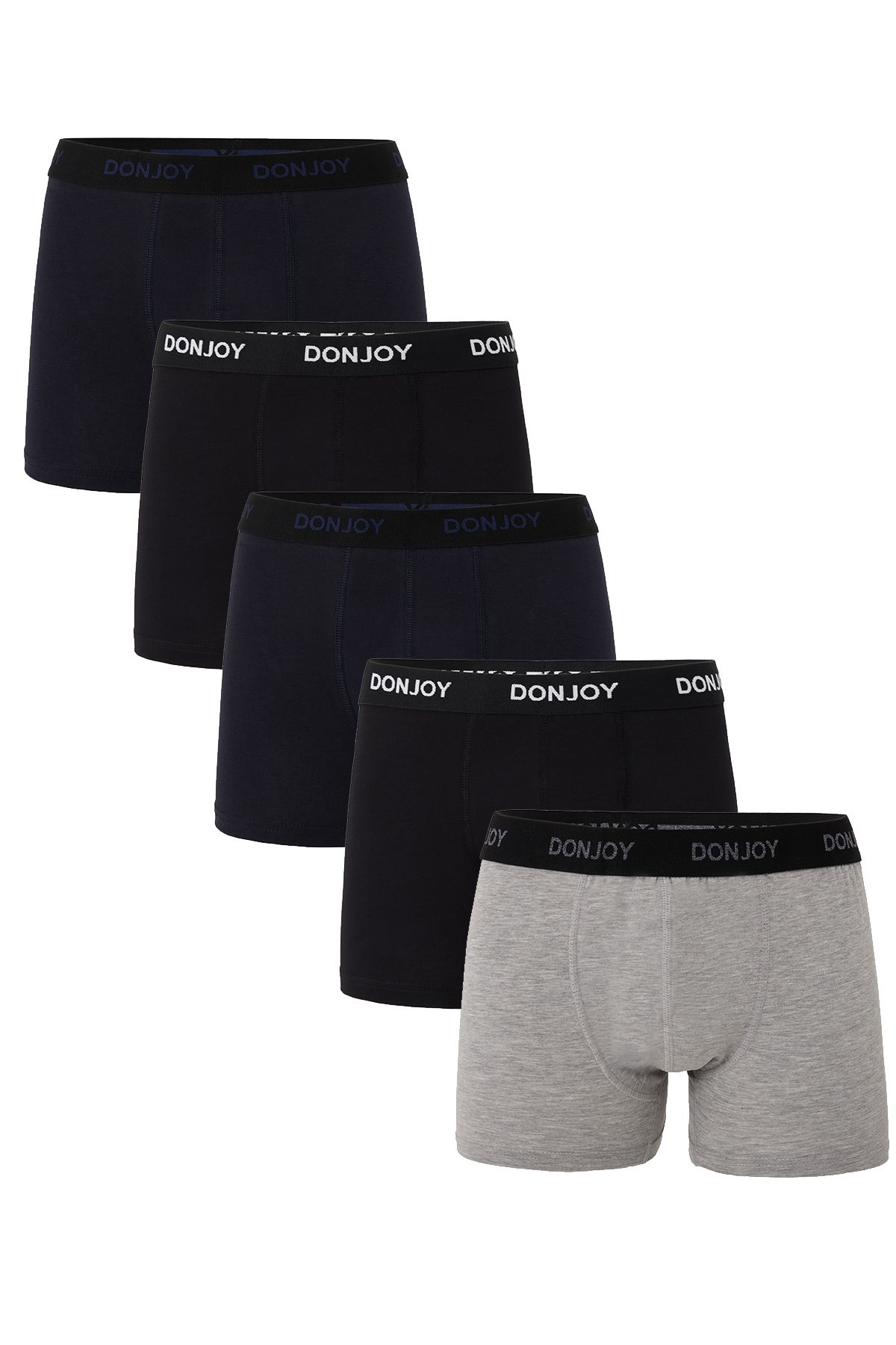 don joy Erkek 5'lİ Pamuklu Penye Beli Lastikli Boxer