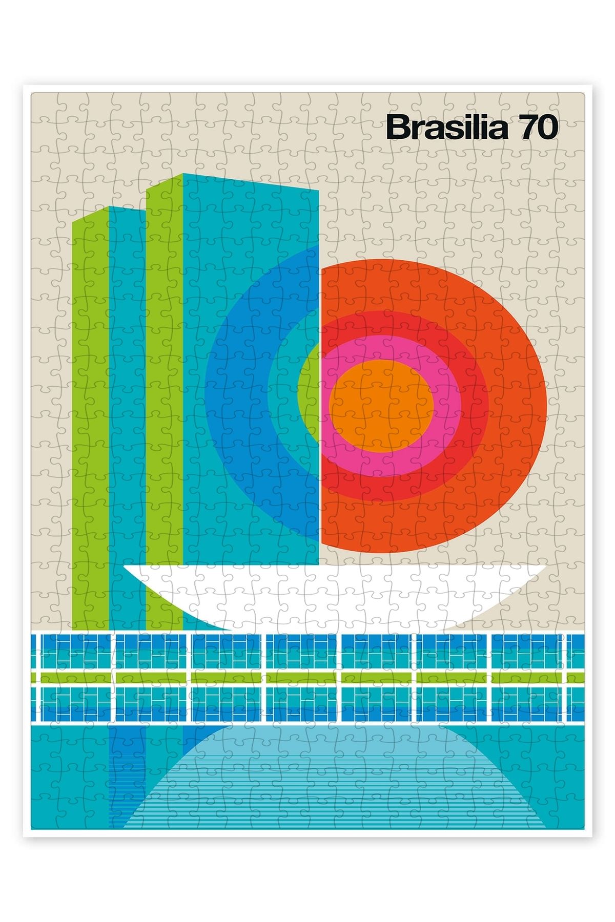 Jeronkarji Brasilia 70 500 Parça Puzzle Yapboz Şehir Manzara Temalı Hobilik