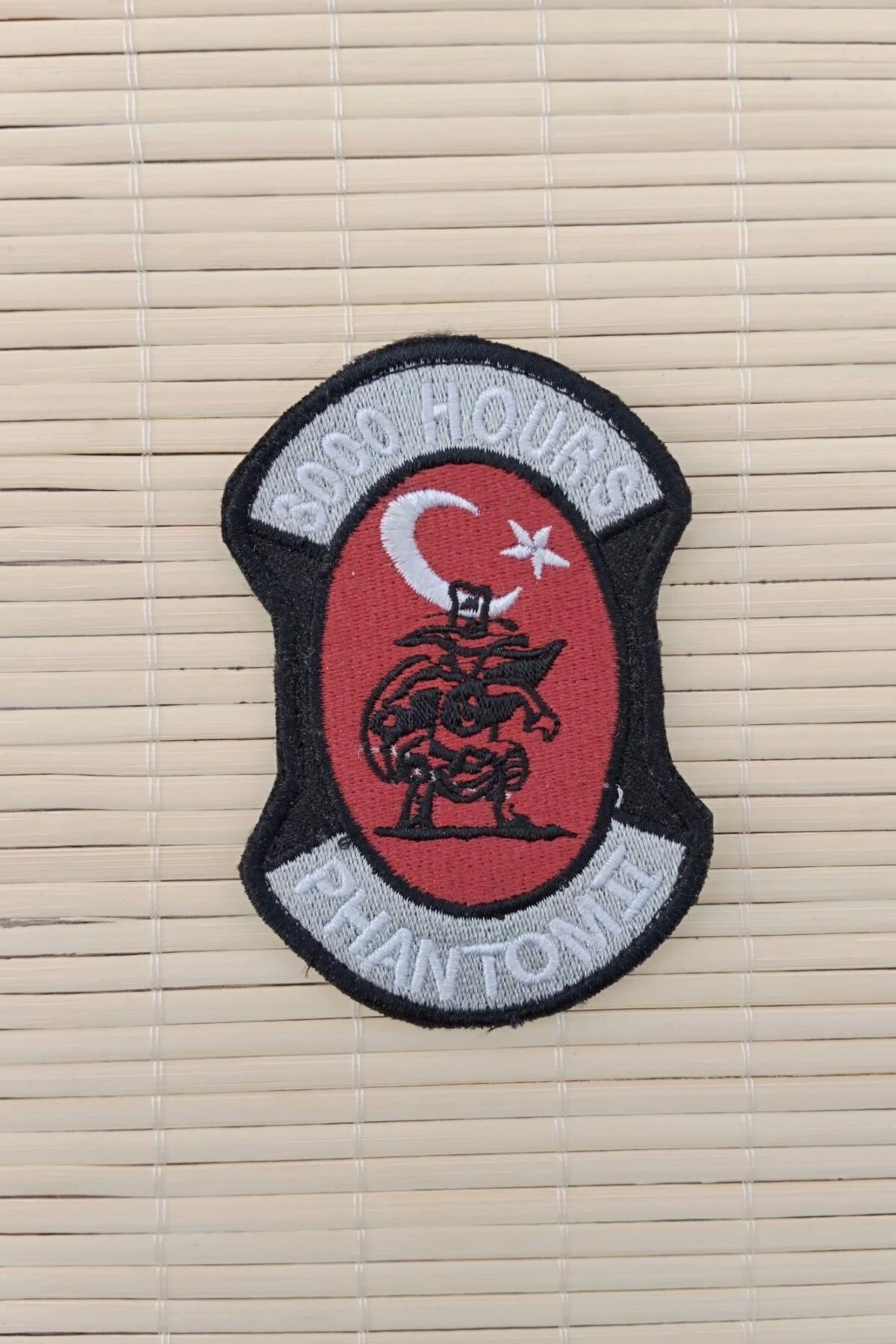 İZMİR ASKERİ MALZEME 3000 Hours Phantom Yazili Nakis islemeli Arma Pec Patch
