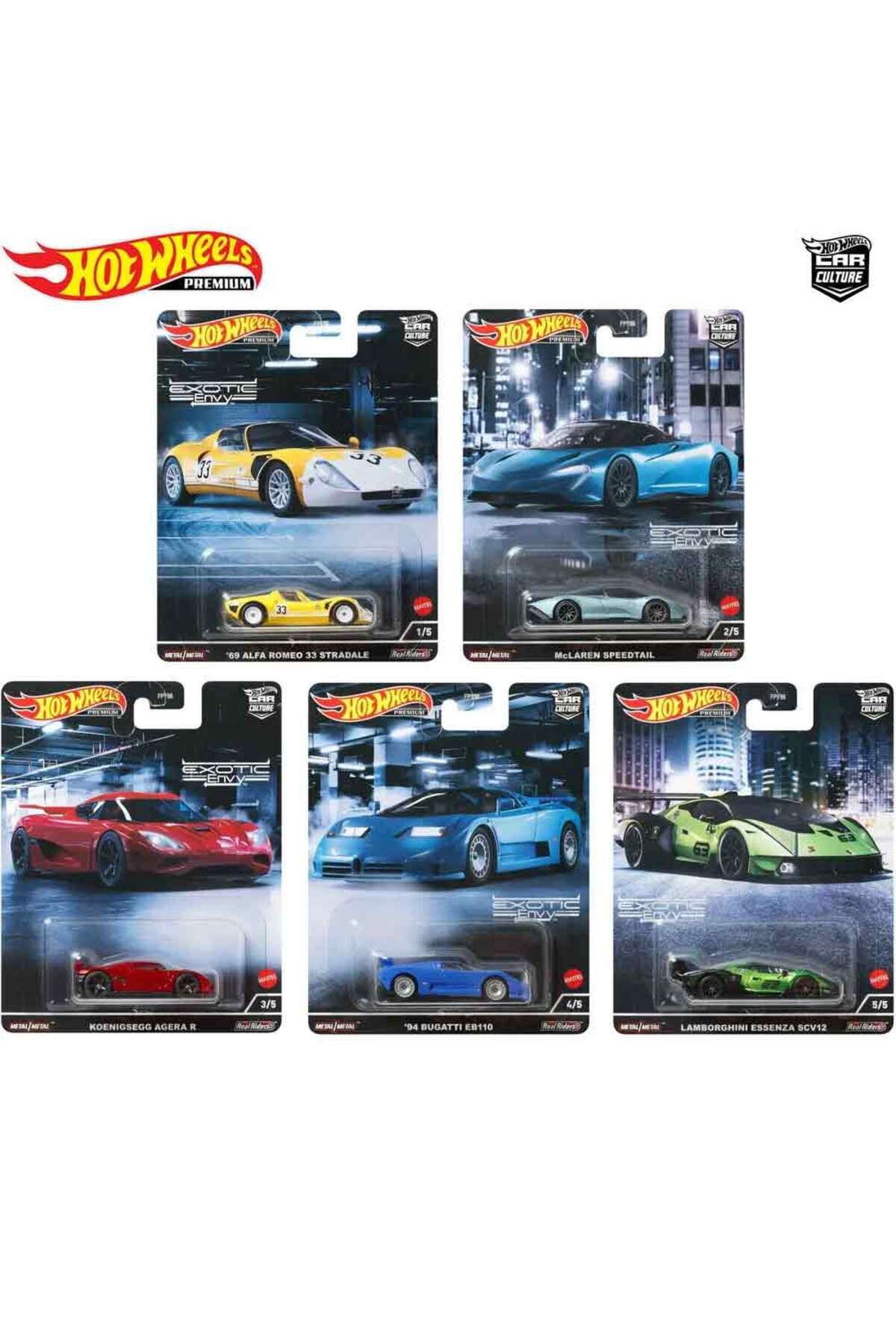 HOT WHEELS Car Culture 2022 Exotic Envy 5'li Set FPY86-957M