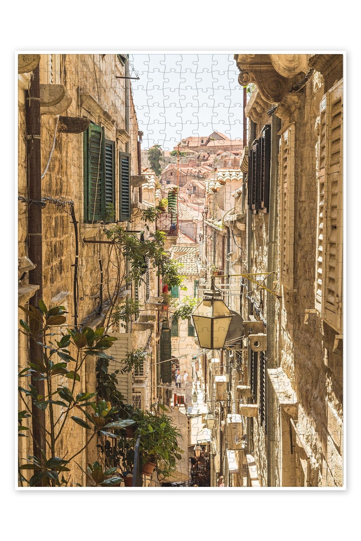 Jeronkarji Dubrovnik Sokakları 500 Parça Puzzle Yapboz Şehir Manzara Temalı Hobilik