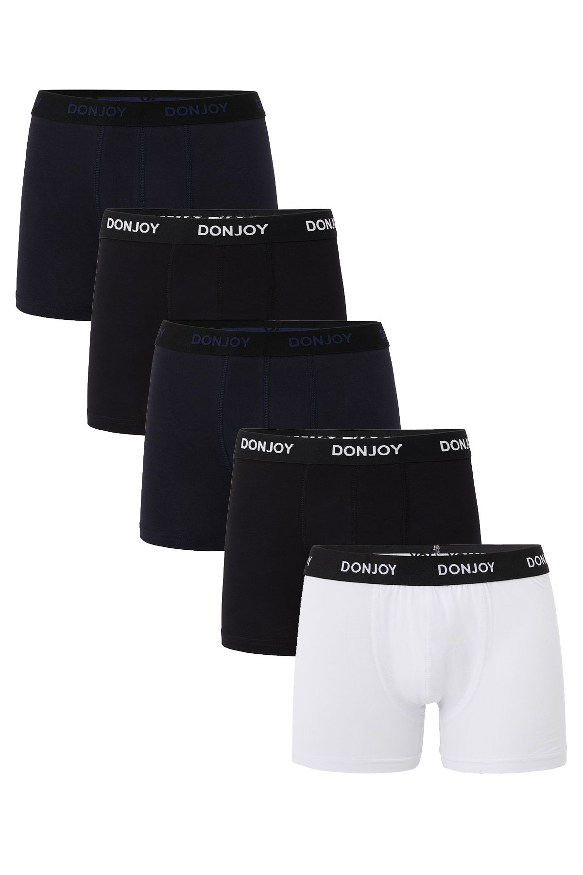 don joy Erkek 5'lİ Pamuklu Penye Beli Lastikli Boxer