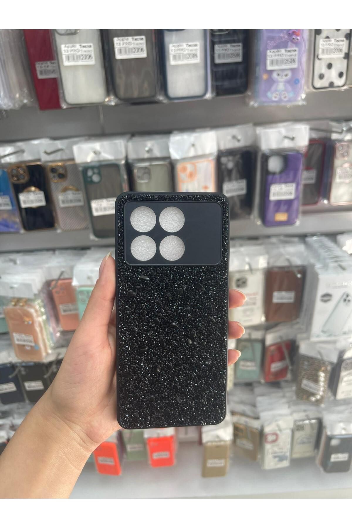 TECNOTREND POCO X 6 PRO PARLAK TAŞLI TASARIM PIRLANTA KAPAK