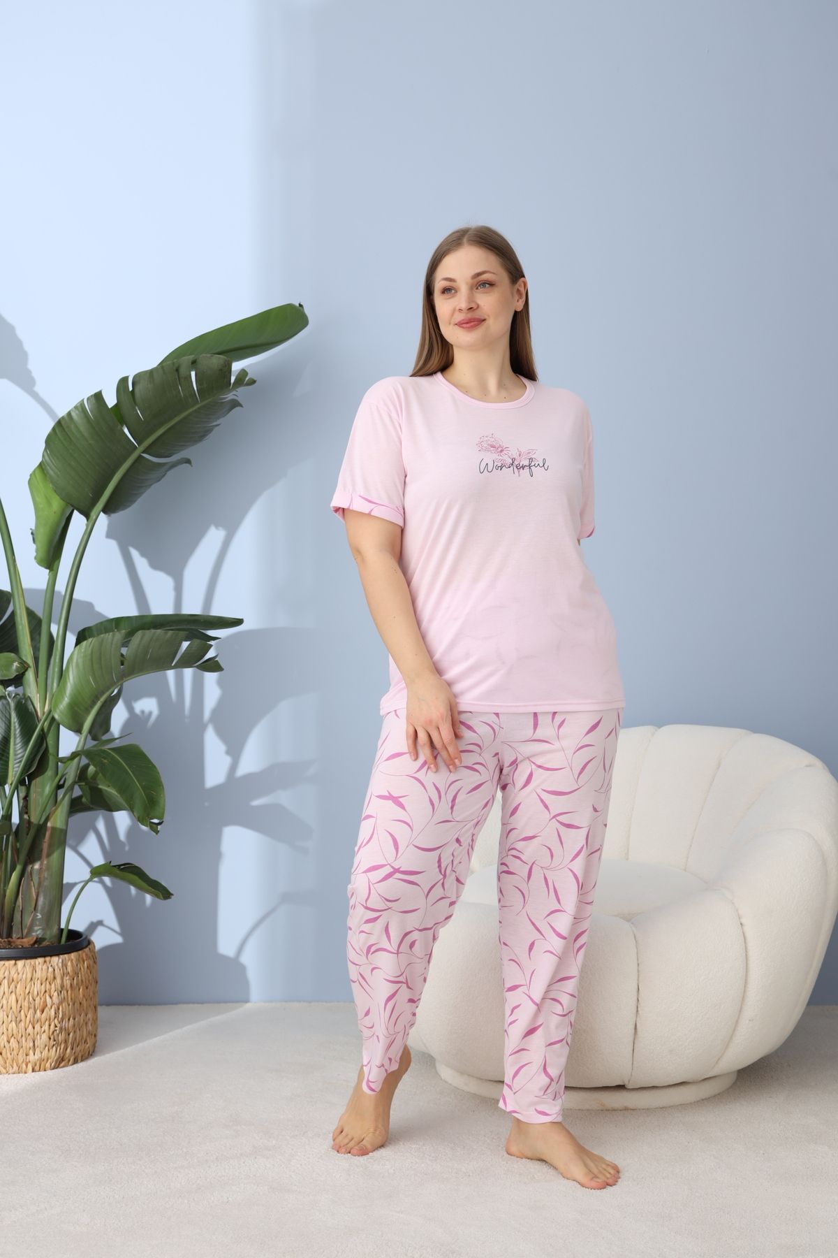 NEYSEKİVAR Büyük Beden Pijama Takımı