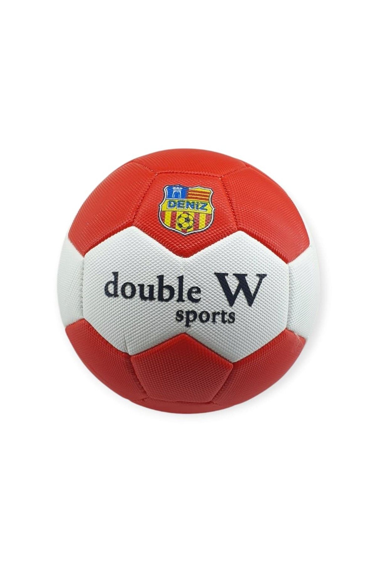 NEZADE STORE Futbol Topu Dikişli 420 gr No:5 - FB-660-KIRMIZI (Lisinya)