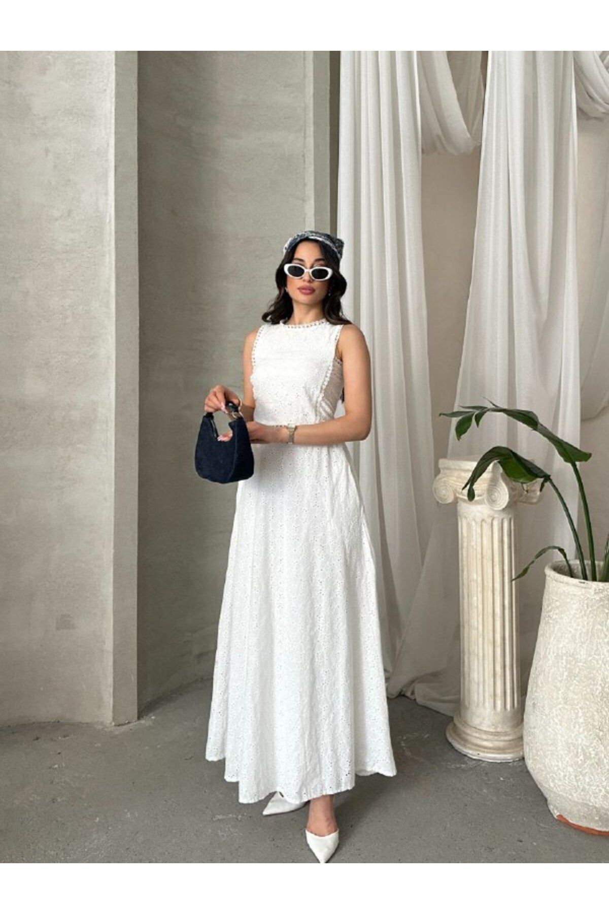 Castivo Fashion Dantel Detaylı Kolsuz ikili takım