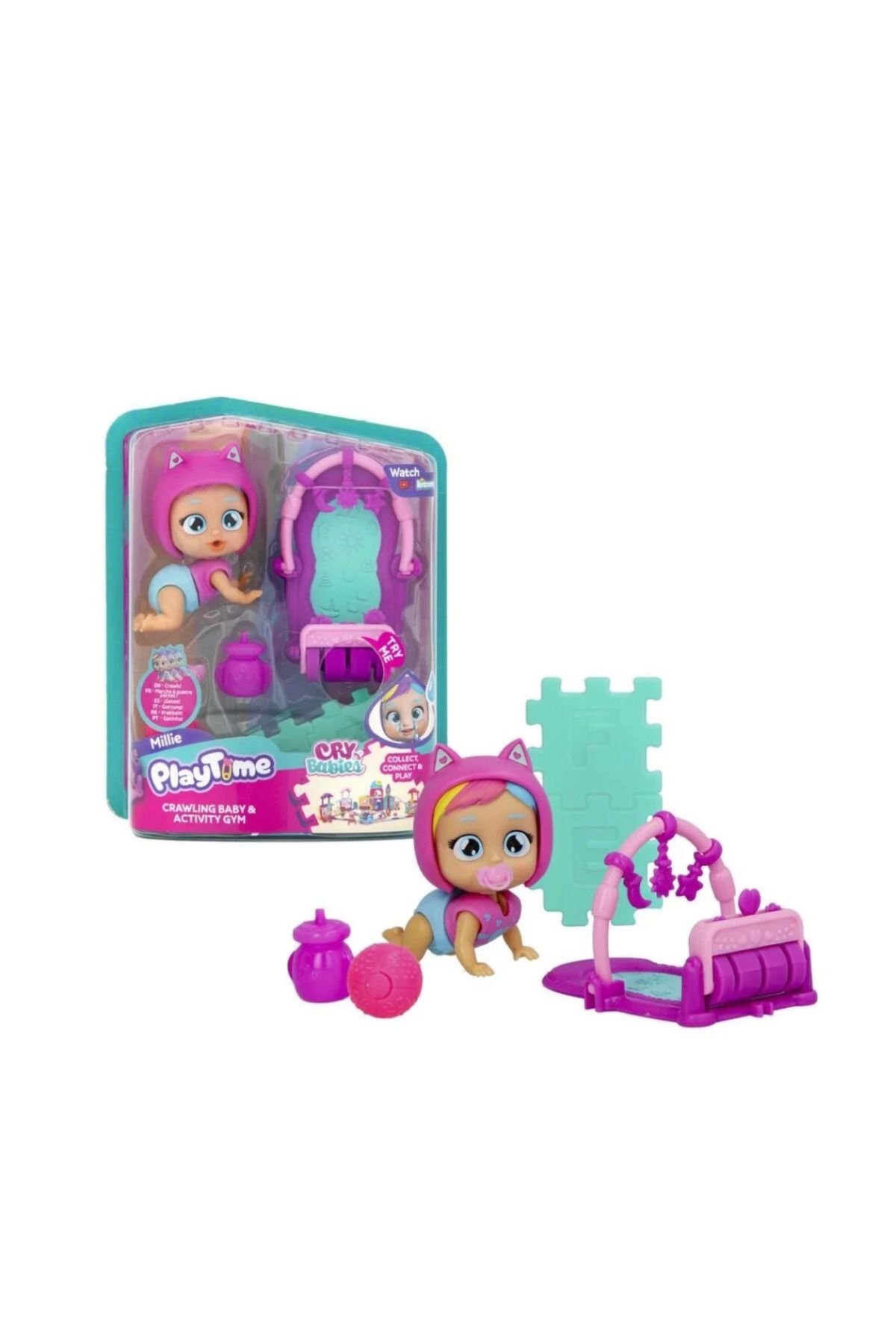 NW NessiWorld Nessiworld Cry Babies Play Time Mini Millie Bebek ve Aktivite Halısı