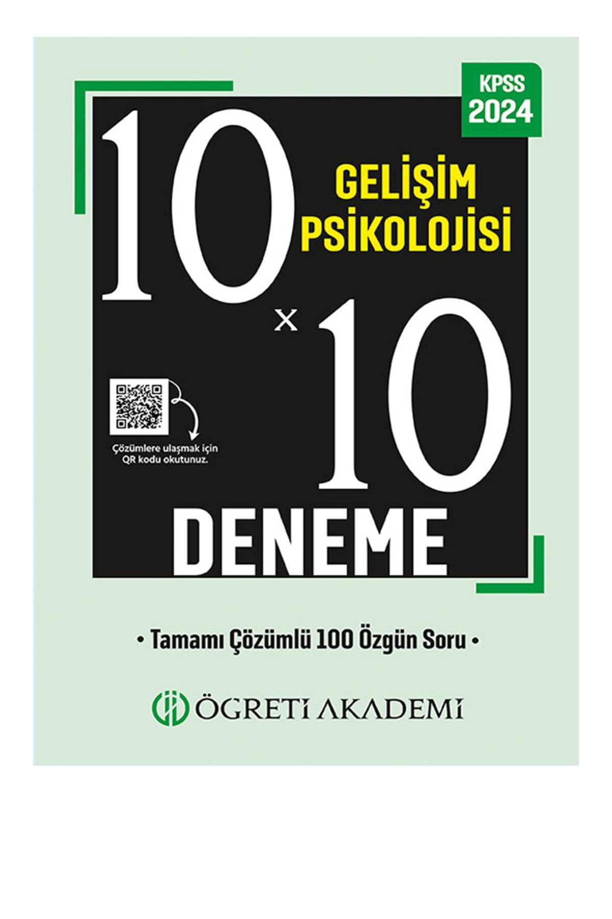Öğreti Akademi 2024 KPSS Eğitim Bilimleri 10X10 Gelişim Psikolojisi Deneme