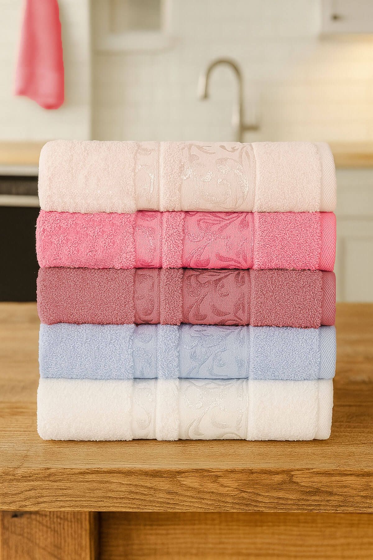 Mira Home 6'lı Mutfak Havlusu Seti 30x50 cm %100 Pamuklu Deniz