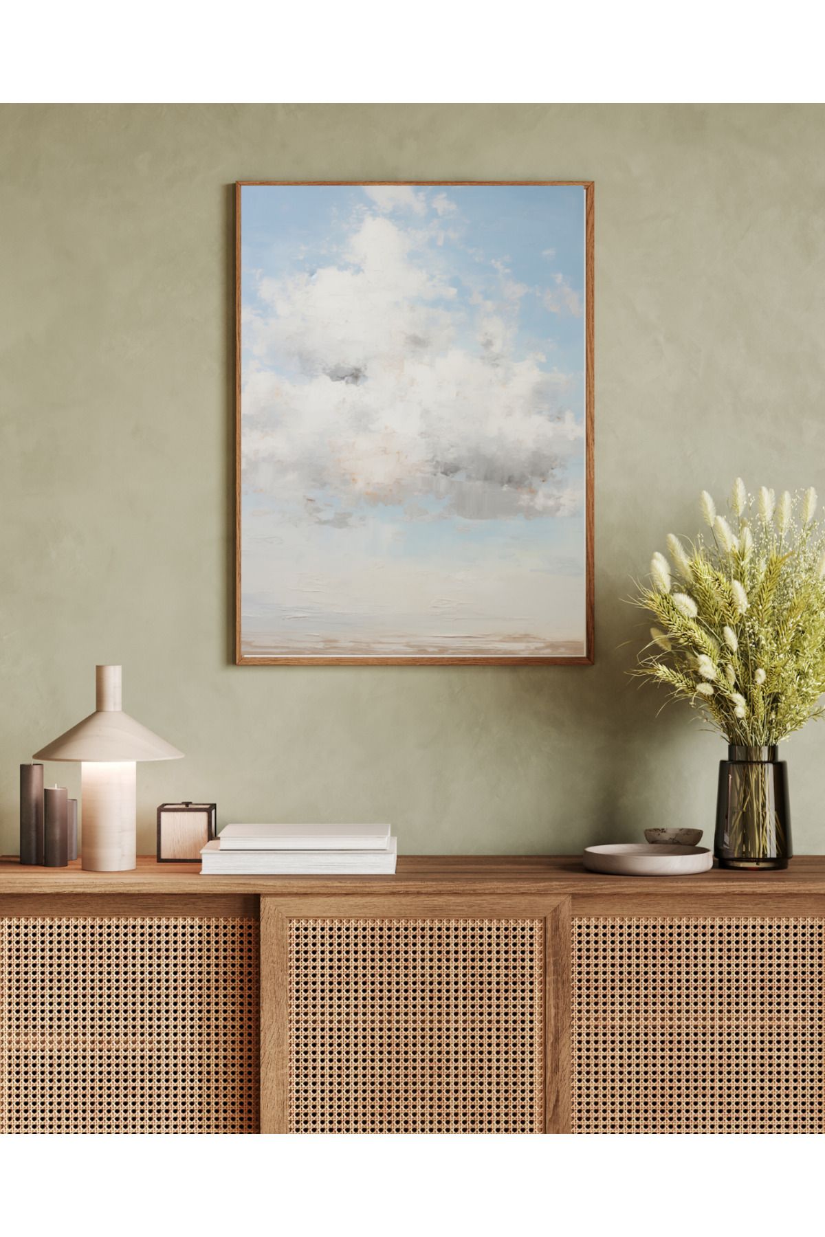 woodhomeworks tek parça salon ofis dekor tablo