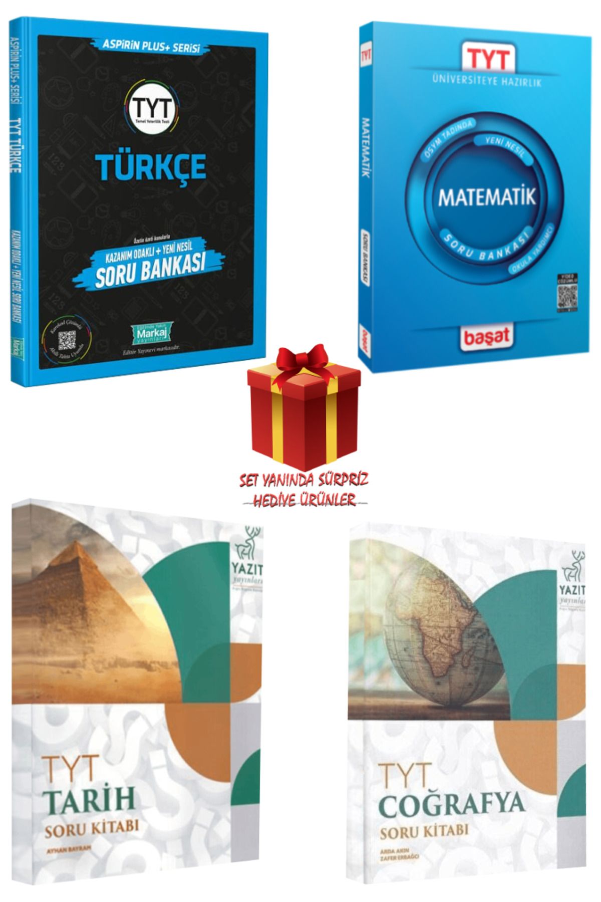 Panem Yayınları TYT Soru Bankası Seti: Türkçe + Matematik + Tarih + Coğrafya + Hediye