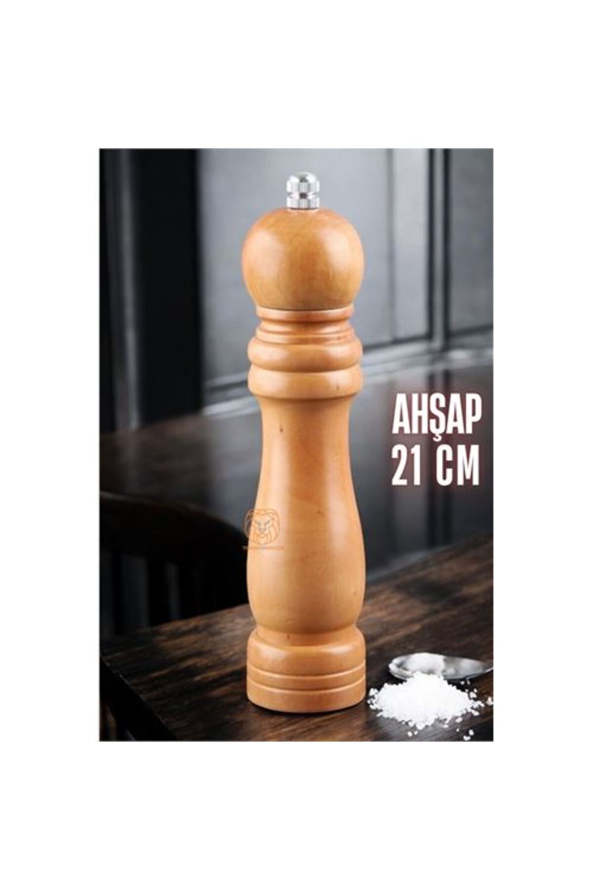 Toptan Bulurum Karabiber Tuz Değirmeni Ahşap 21 cm XL