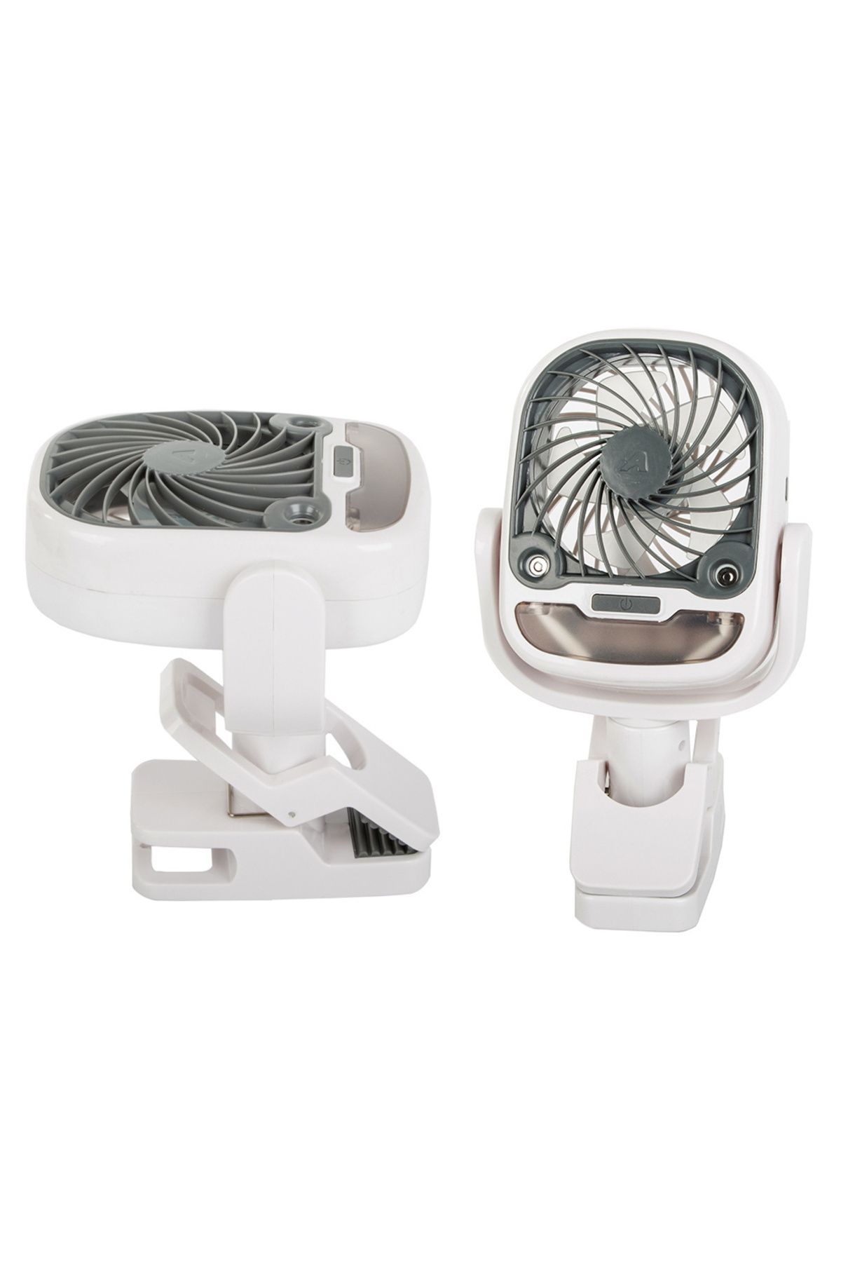 zola-Ventilator 2 in 1 cu umidificator,360°,3 viteze, iluminare,clip birou, wireless,25x12.5x12.5 cm,alb 7