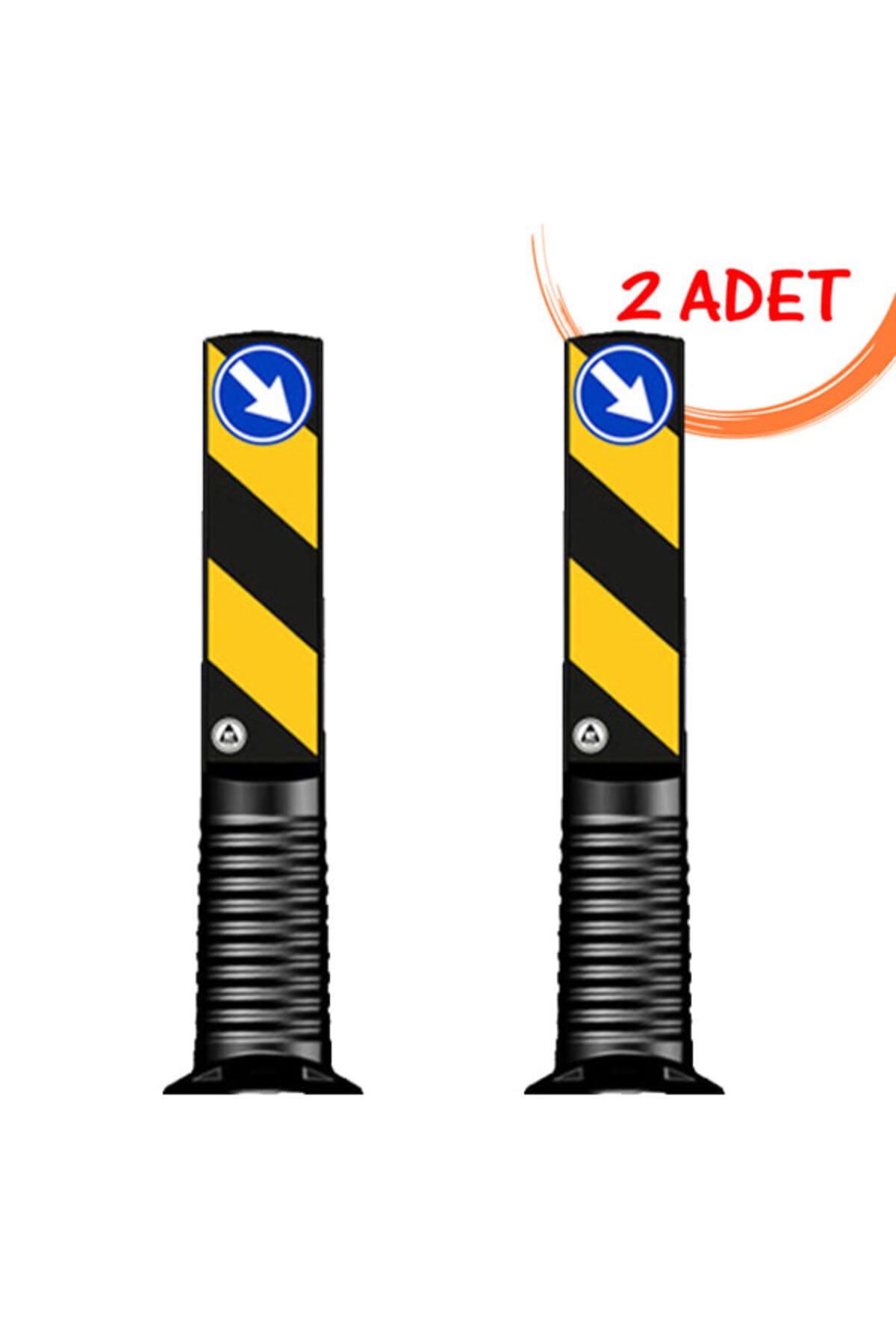 İlgi Trafik Refüj Başı Dubası Refüj Ayırıcı Duba Plastik Esnek Refüj Başı Tabelası 75 cm Evelux (100mm) 2 ADET