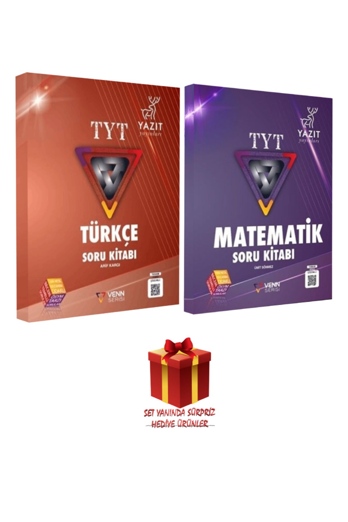 Yazıt Yayınları Venn Serisi TYT Türkçe Soru Bankası+ Venn Serisi TYT Matematik Soru Bankası+ Sürpriz Hediye