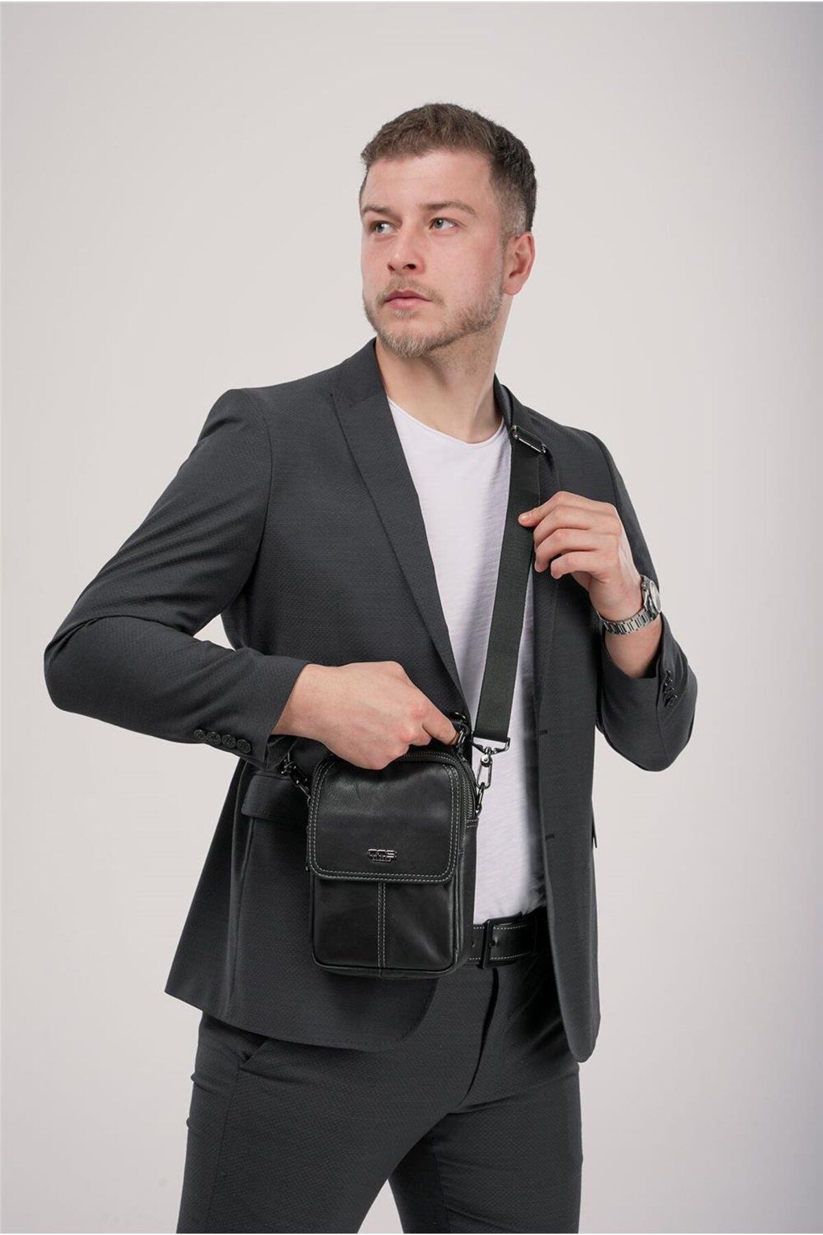 ÇÇS ÇÇS 31610 Hakiki Deri Askılı Çanta