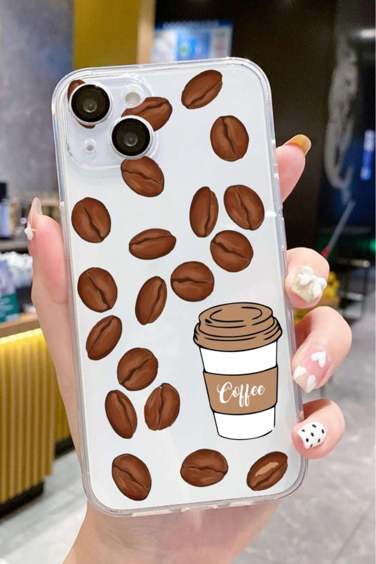 3GEN CASE İphone 13-İphone 14 Uyumlu Desenli Şeffaf Silikon Kılıf
