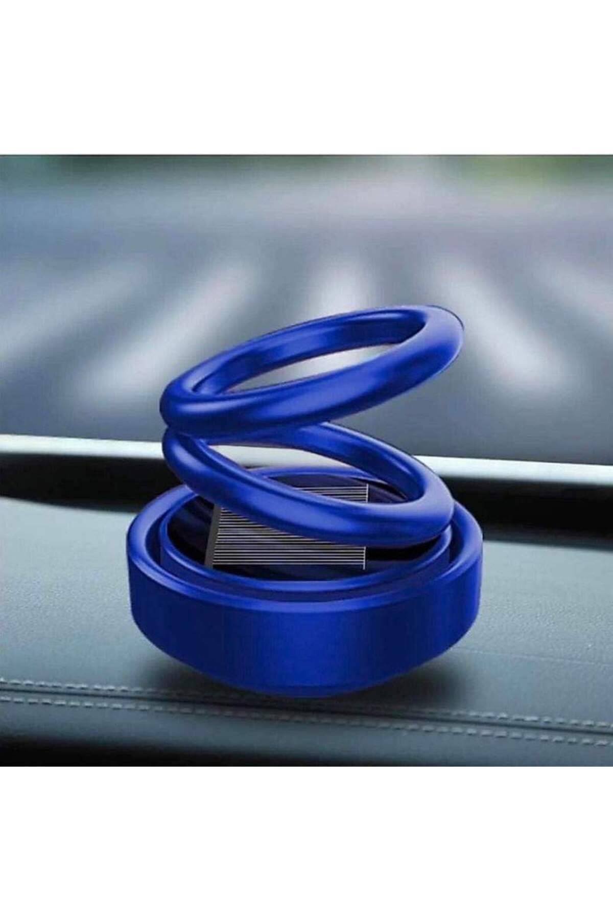 SIKS-Professional Car Air Freshener, Anti-Tobacco, 360 Degree Rotation, Solar Charging, Blue 5