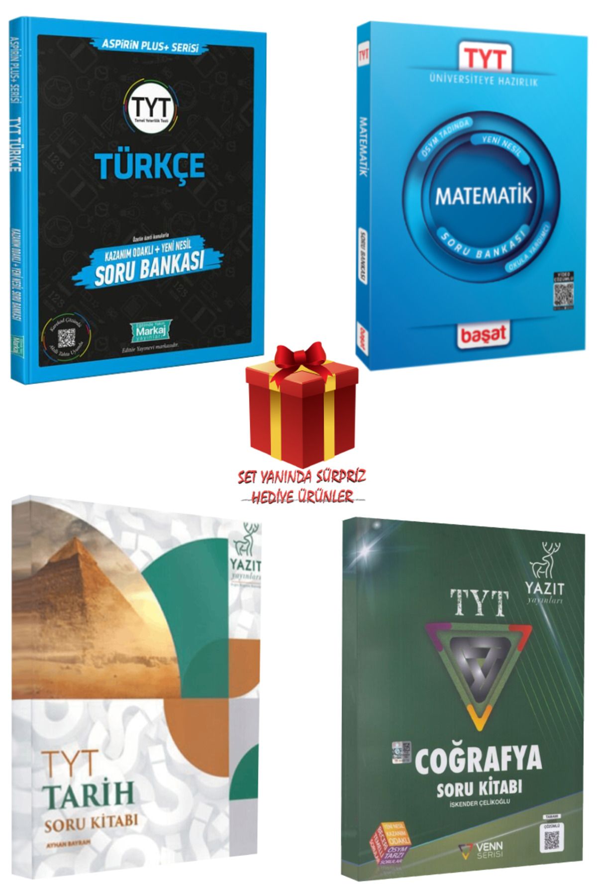 Panem Yayınları TYT Soru Bankası Seti: Türkçe + Matematik + Tarih + Coğrafya + Hediye