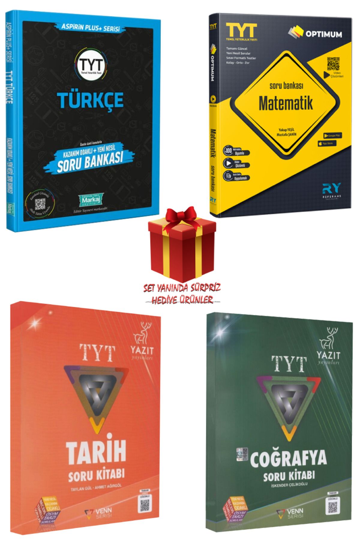 Panem Yayınları TYT Soru Bankası Seti: Türkçe + Matematik + Tarih + Coğrafya + Hediye