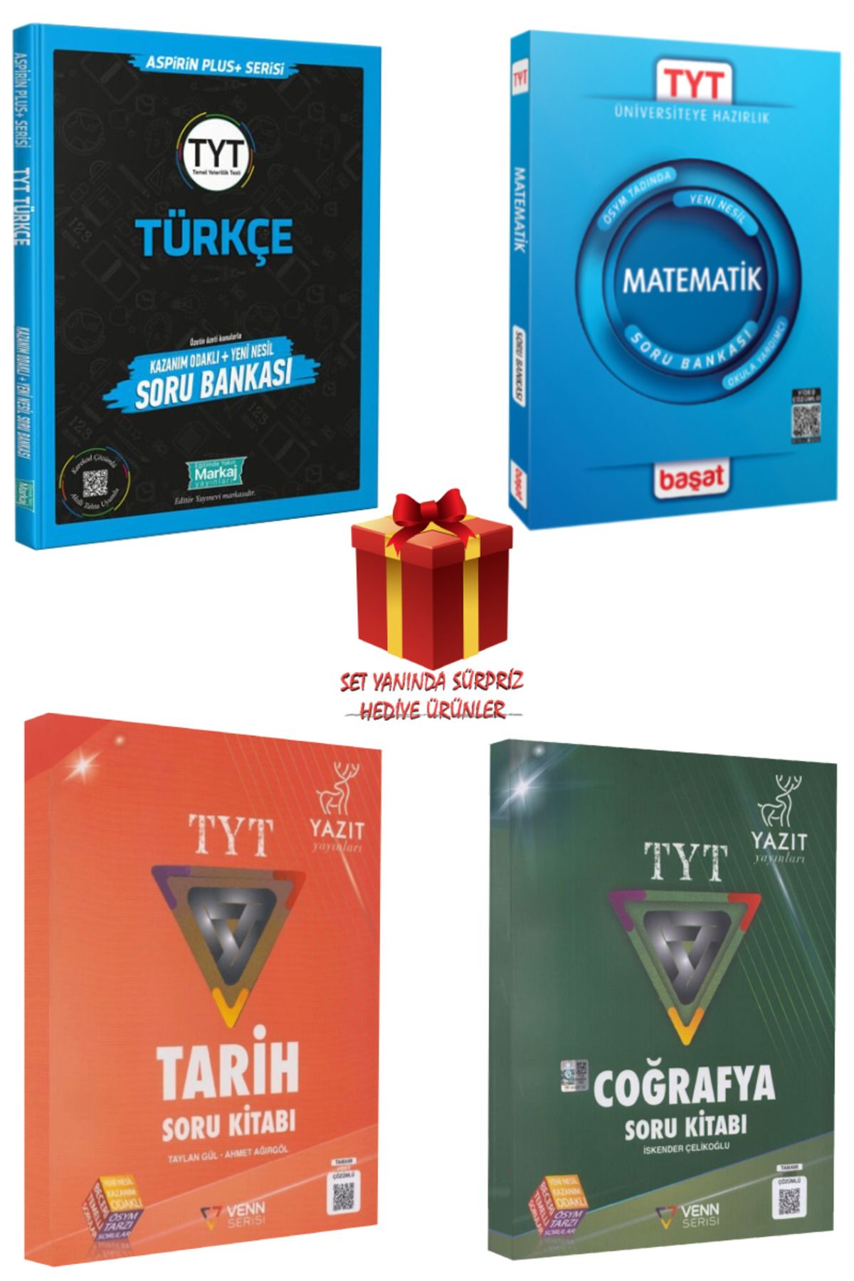 Panem Yayınları TYT Soru Bankası Seti: Türkçe + Matematik + Tarih + Coğrafya + Hediye