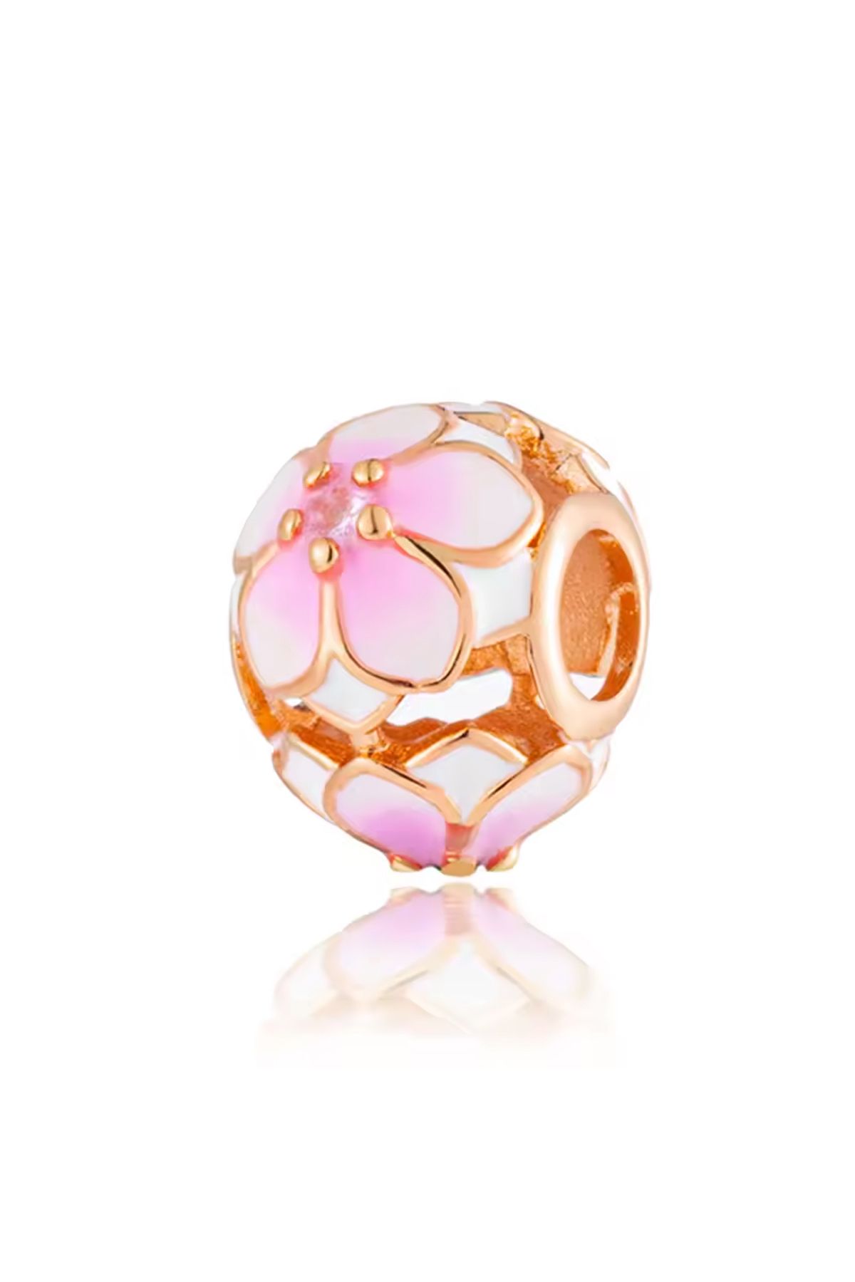Fubena Rose Çiçek Kafes İşi Charm