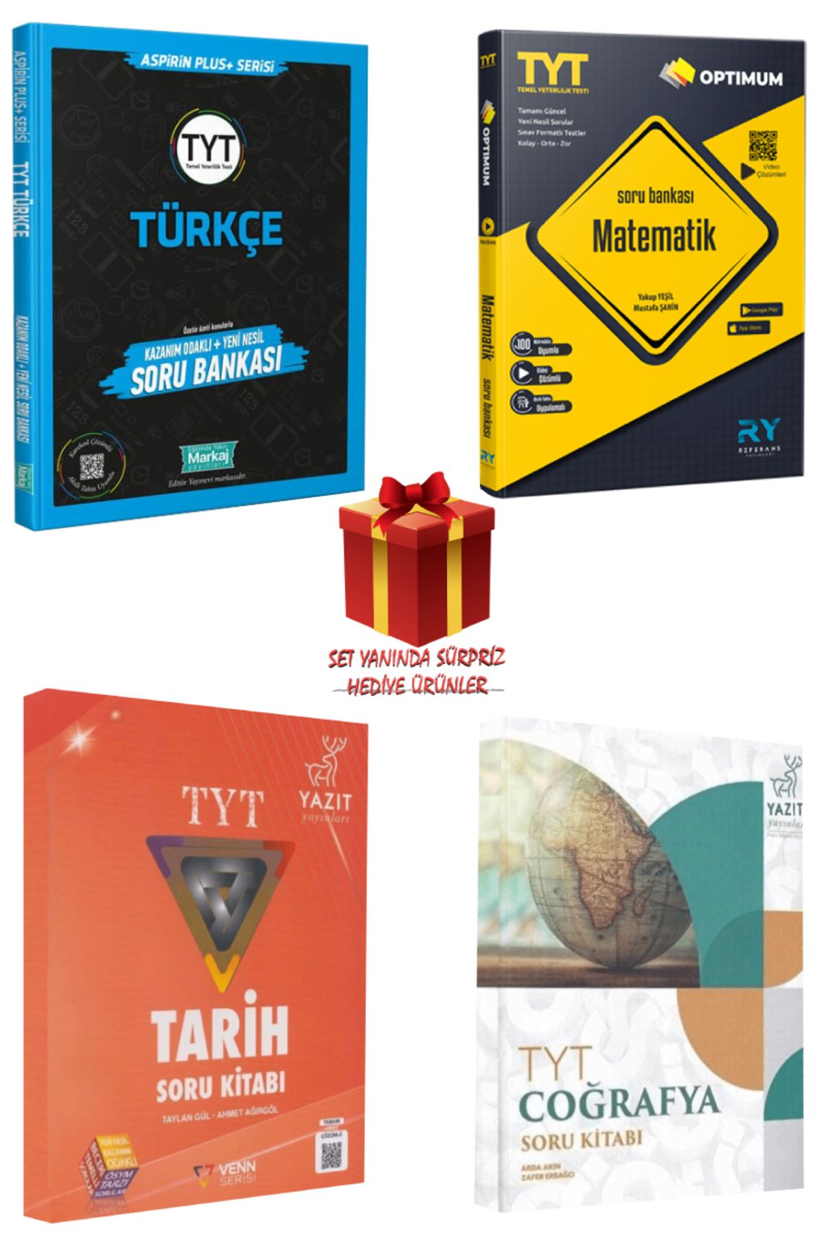 Panem Yayınları TYT Soru Bankası Seti: Türkçe + Matematik + Tarih + Coğrafya + Hediye