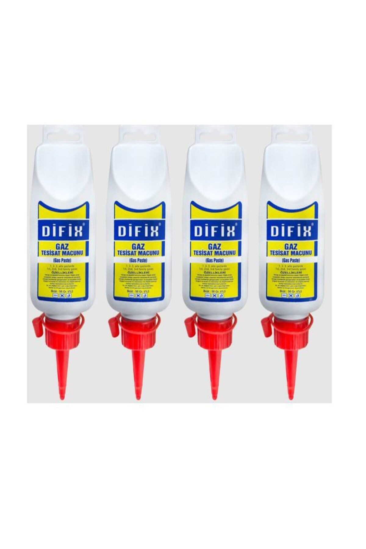 DİFİX DOĞALGAZ MACUNU TÜP 50 GR 4 ADET
