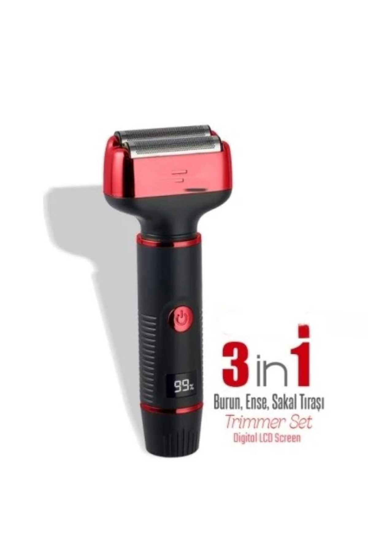 Home 22448 3/1 Profesyonel Günlük Sakal Tıraş Makinesi Kulak Temizleme Burun Kılı Erkek Bakım Kiti