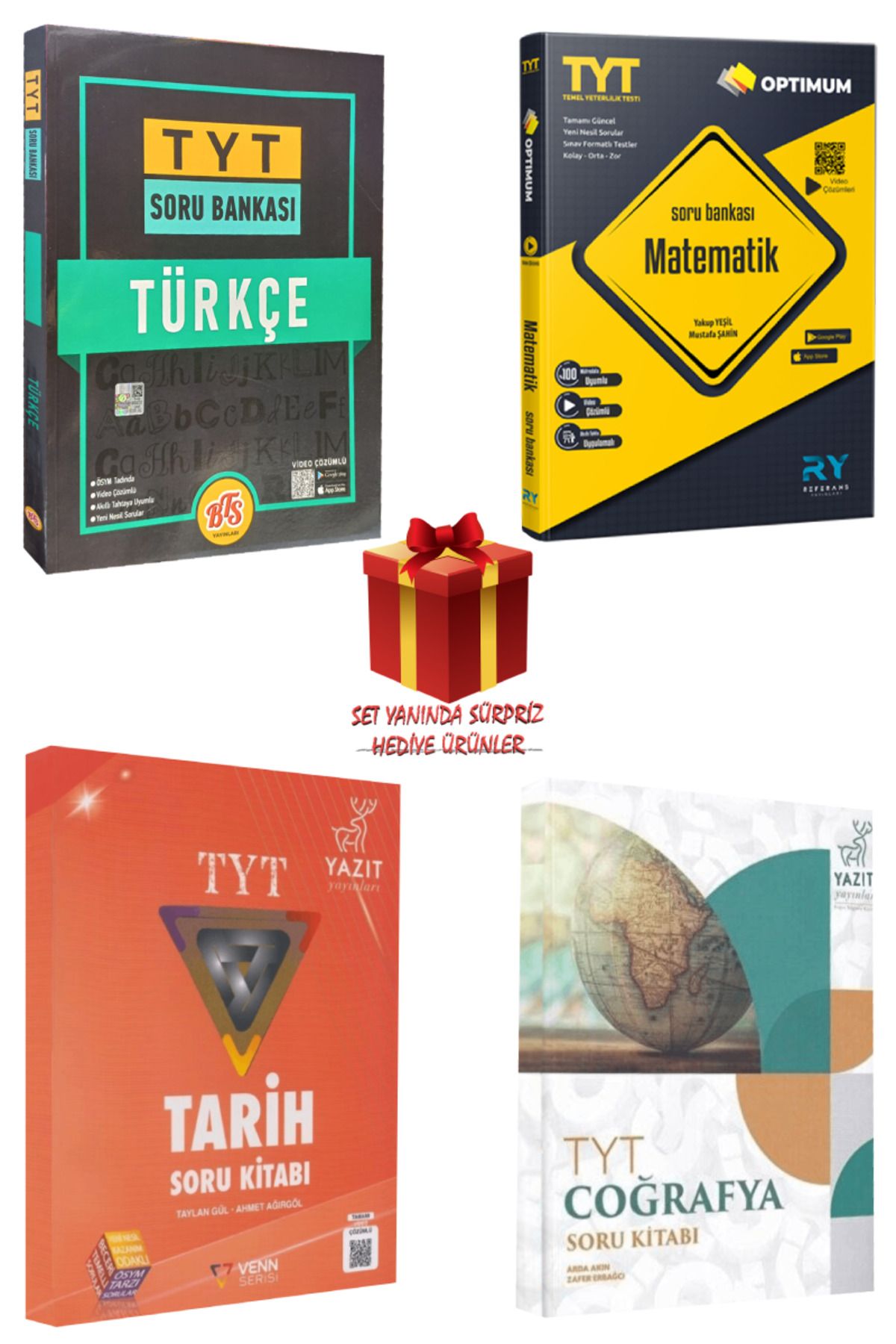Panem Yayınları TYT Soru Bankası Seti: Türkçe + Matematik + Tarih + Coğrafya + Hediye