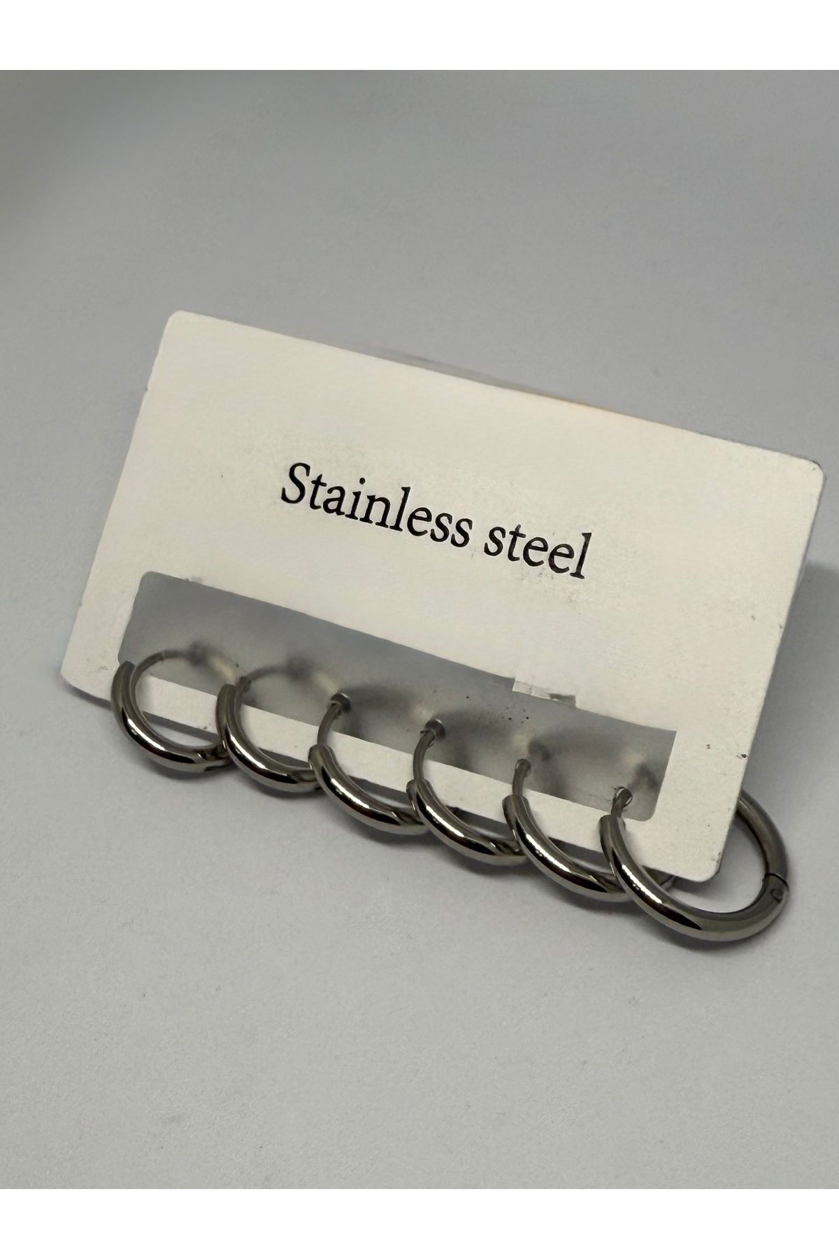 Gulsah's Store 3 lü silver halka küpe seti