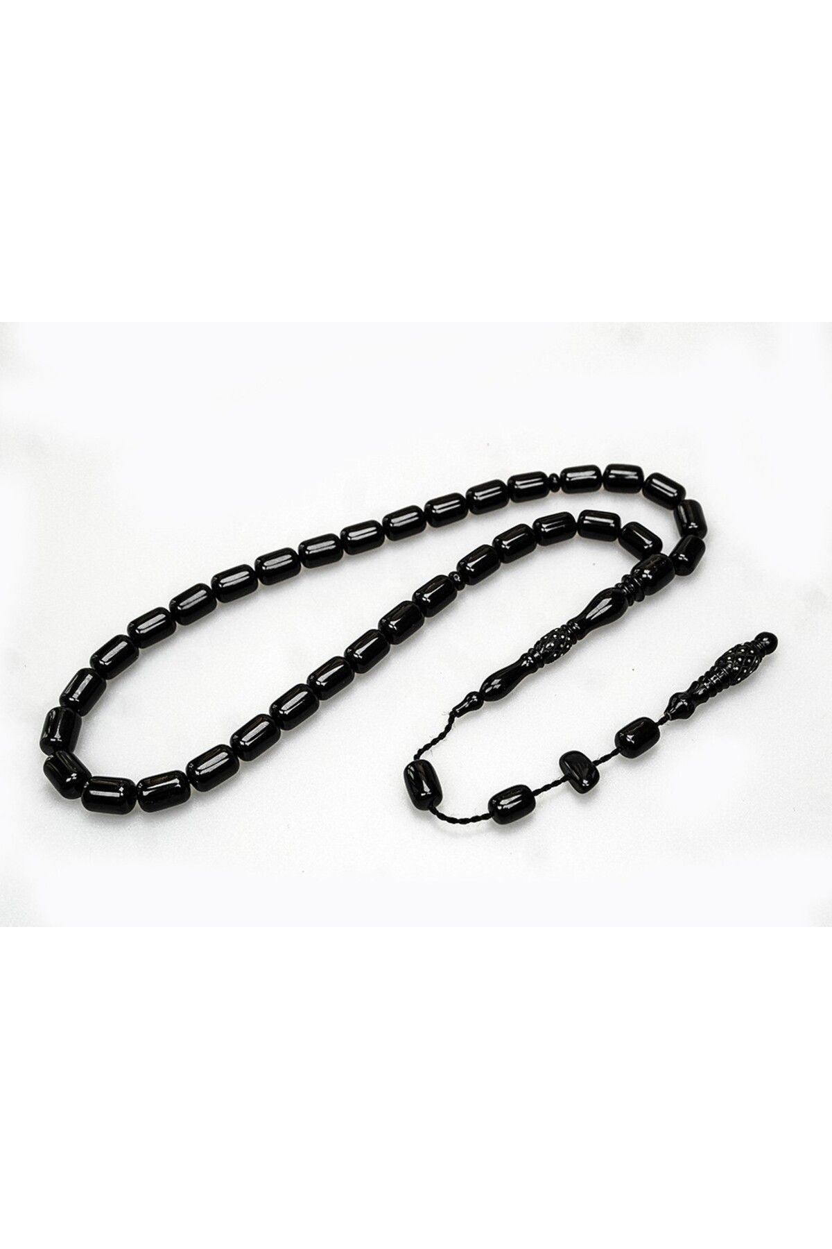 BlackCraft Oltu Taşı Oyma İmame İşleme Sade Tespih