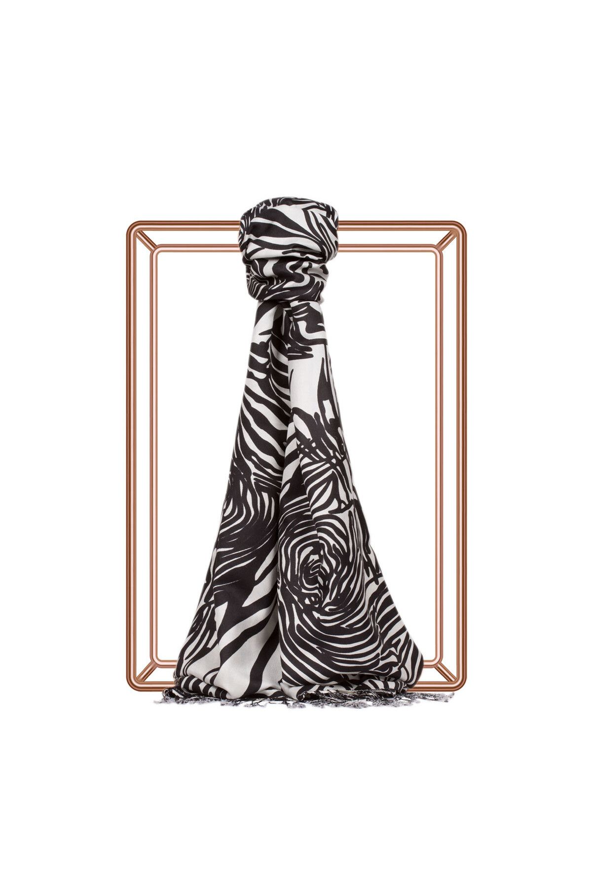 ipekevi Zebra İpekevi İpek Şal 2671
