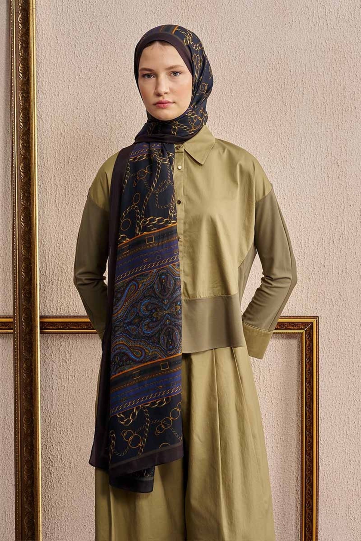 ED Scarf LACİVERT ED Scarf Celebrity Lustre Şal