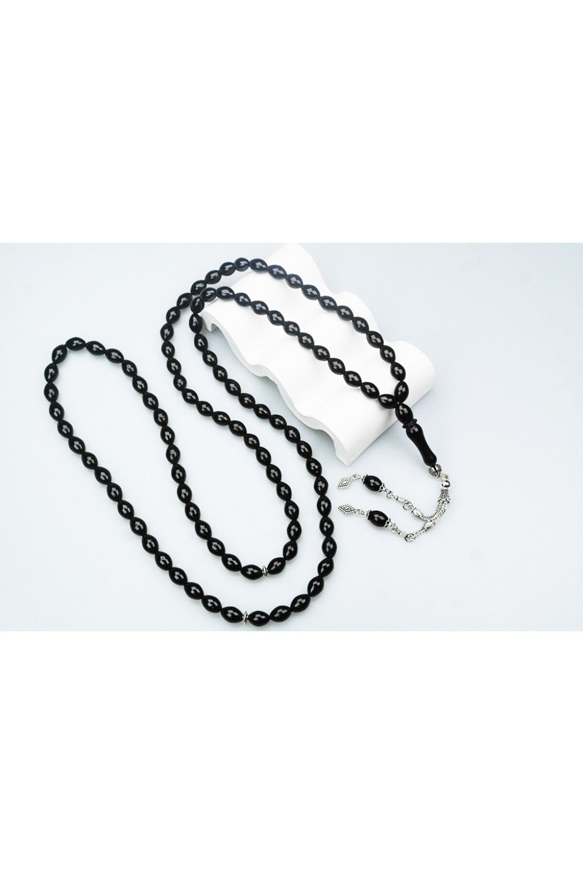 BlackCraft Oltu Sıkması 99 Sayılı Küre Model Namaz Tespihi