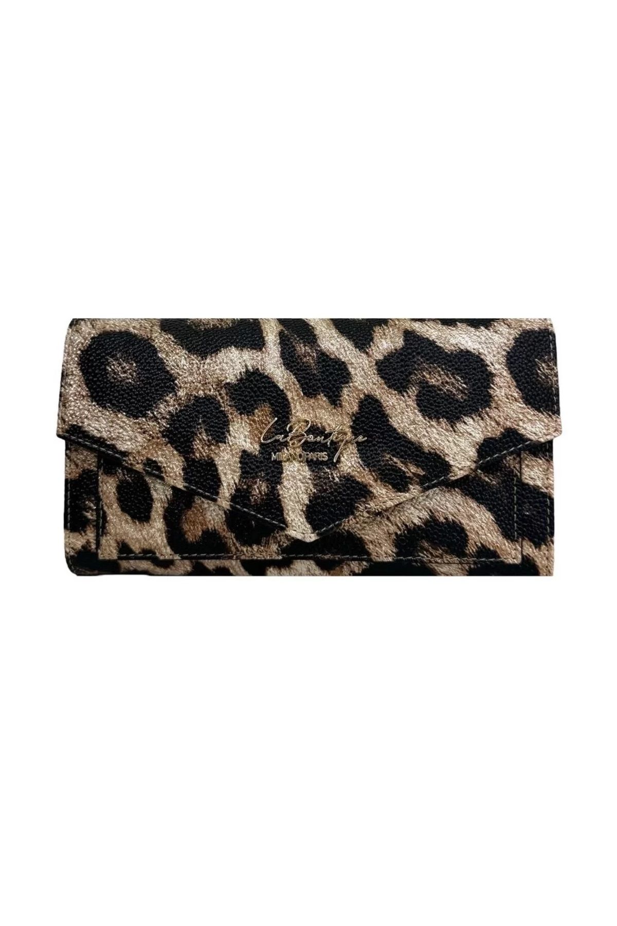 LA BOUTIQUE Leopar Kahve La Boutique Cüzdan 4038