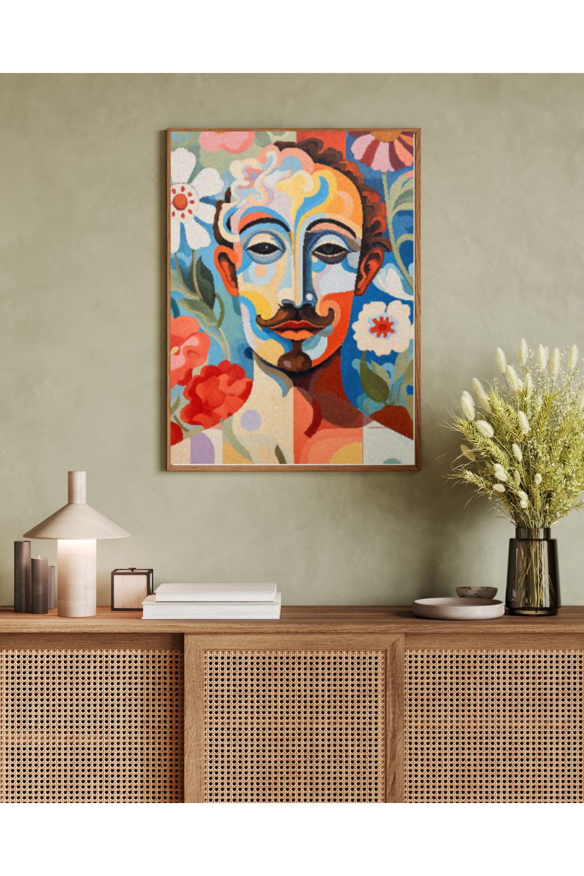 woodhomeworks tek parça salon ofis dekor tablo
