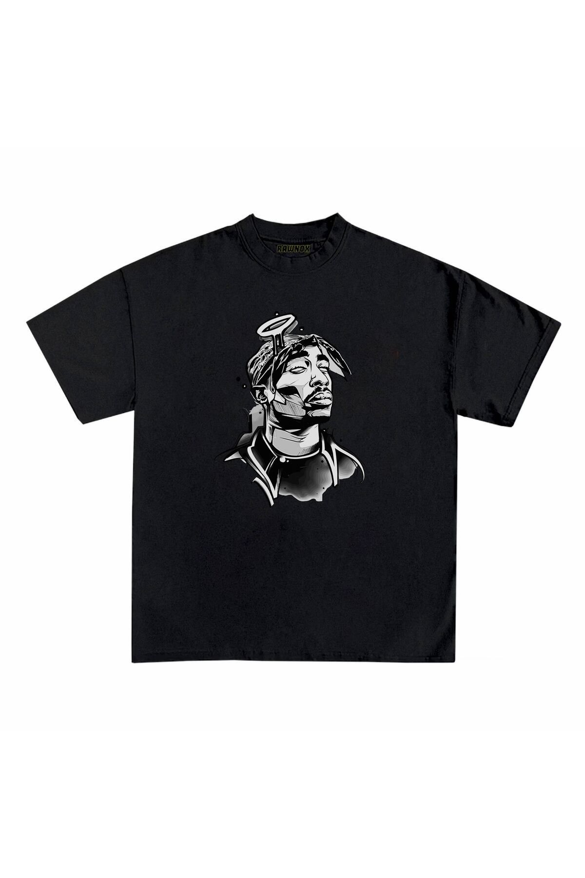 RawNox Unisex Bol Kalıp Tupac Baskılı Tshirt