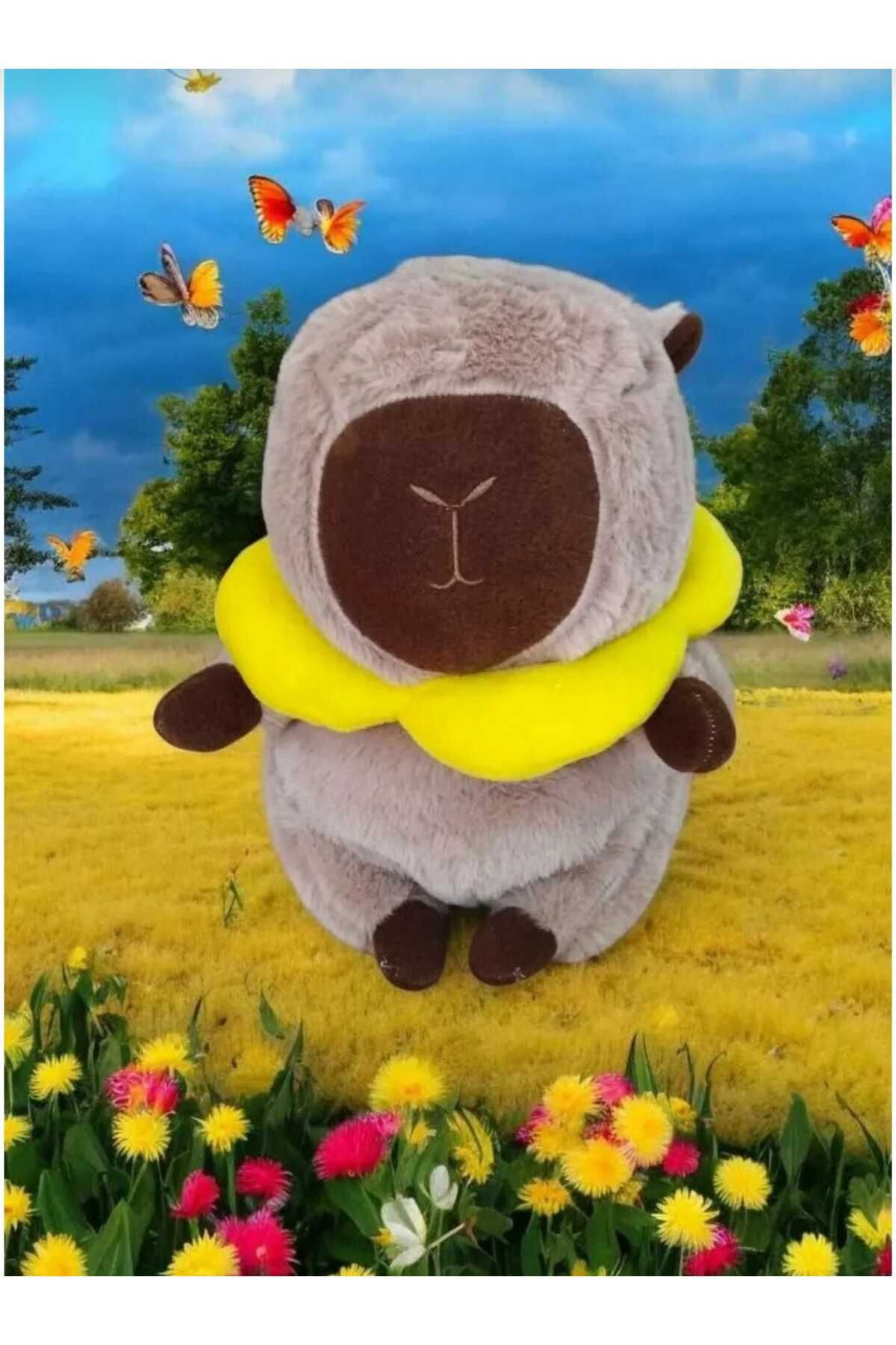 ŞAŞKIN HOUSE Capybara Peluş Oyuncak Cappy,Capy 33 Cm Orta Boy 1 Adet Sevimli Peluş Oyuncak Oyun Arkadaşı