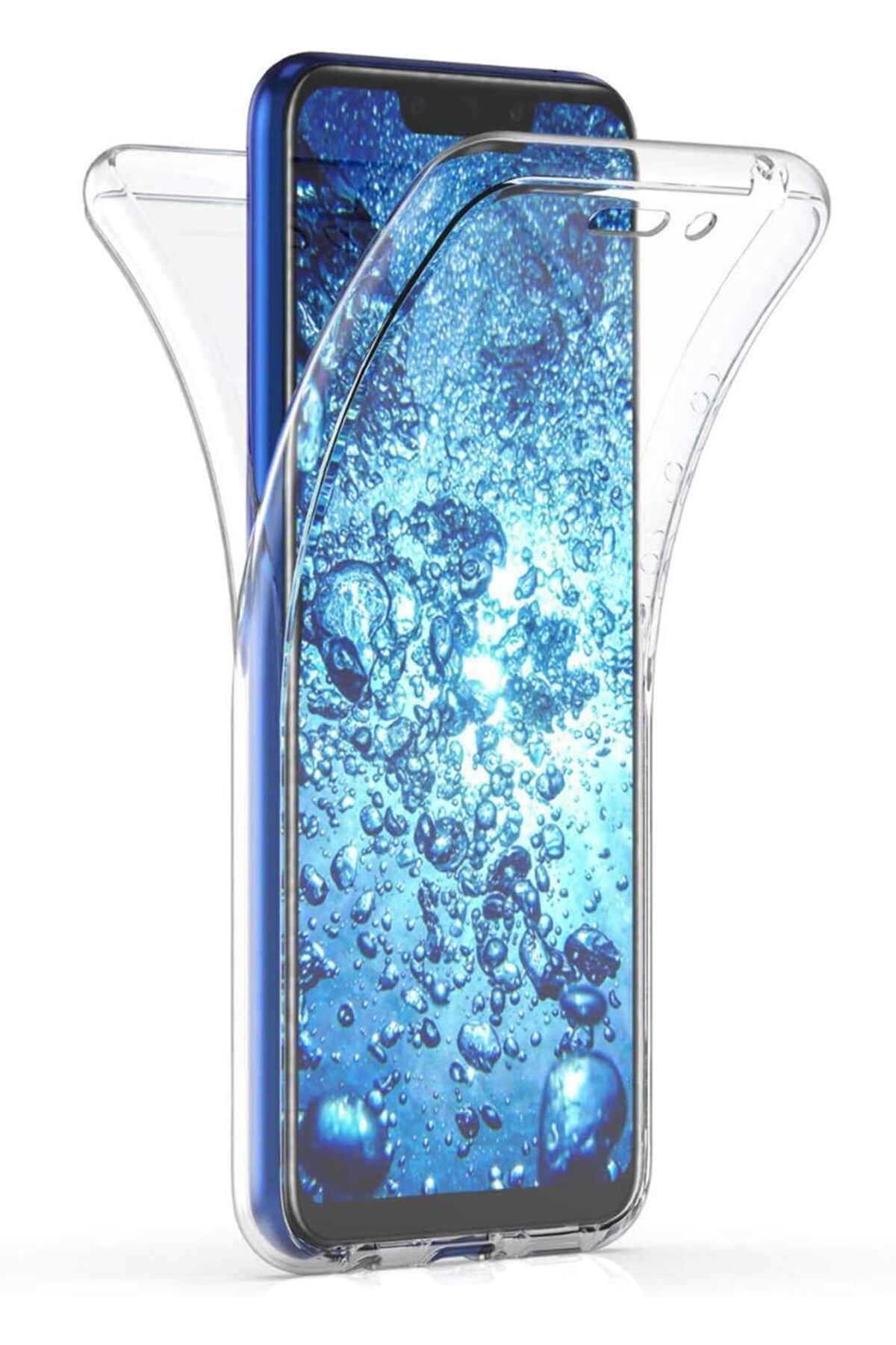 Ehr. Huawei Mate 20 Lite Uyumlu Ön Arka 360 Tam Koruma Şeffaf Soft Silikon Kılıf