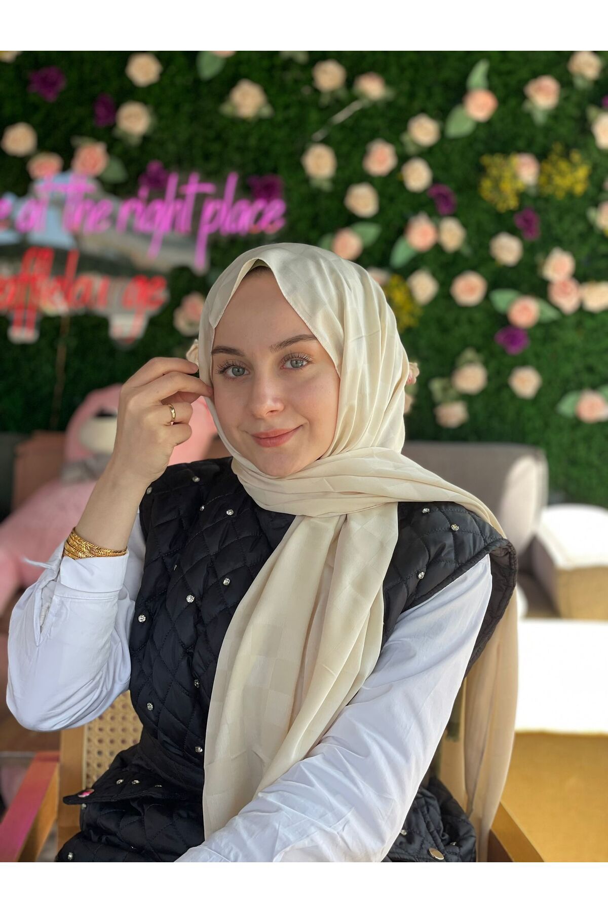 Sima Krem Sima Dama Şal