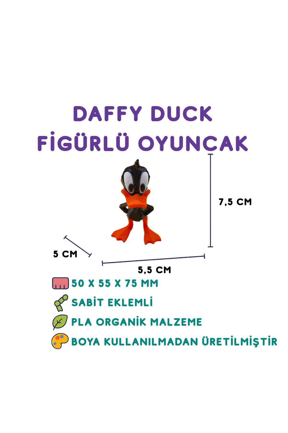 Totilina Daffy Duck Figür - 3D Karakter Oyuncak