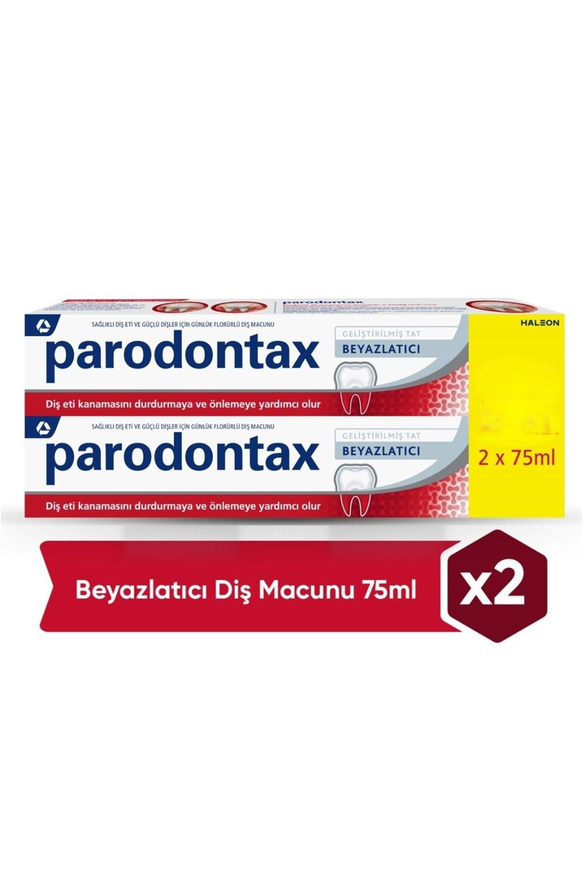Seddar Collection Parodontax Geliştirilmiş Tat Beyazlatıcı Diş Macunu 75 ml 2'li