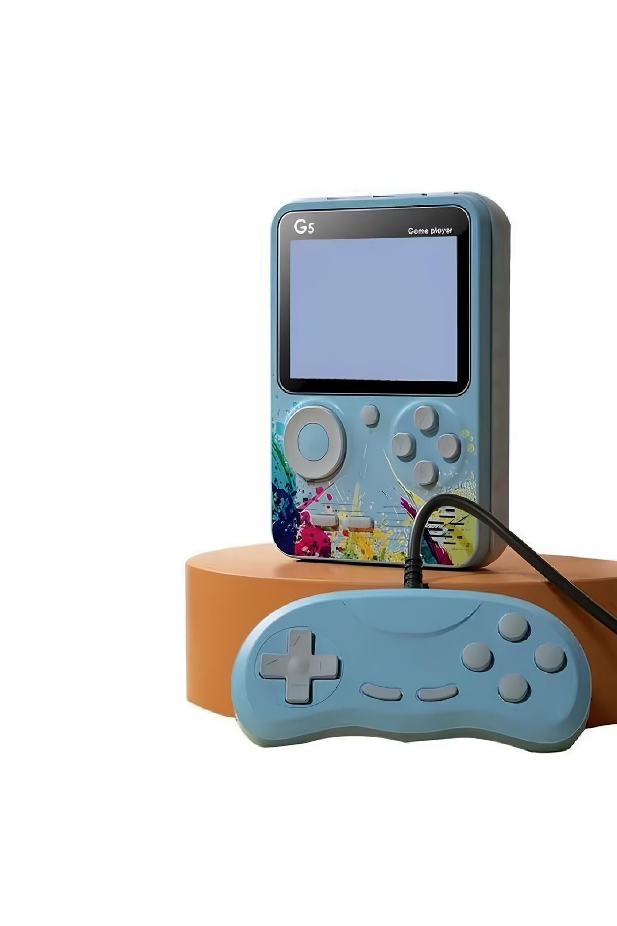 NOMTEKNO 500 oyun yüklü G5 Mini Retro Video oyun konsolu 3.0 inç çocuklar için en iyi hediye +1 konsollu