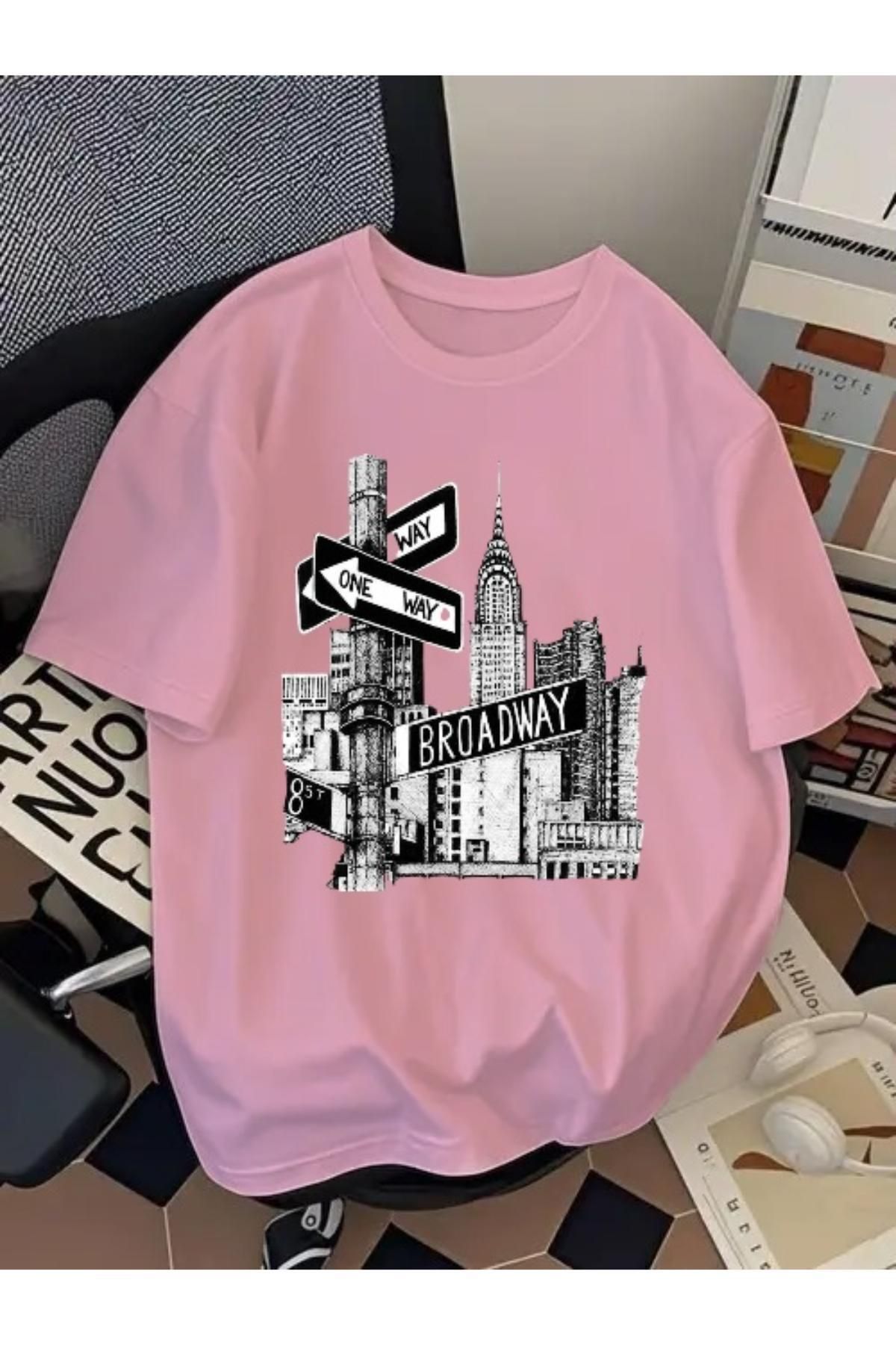 EQİ New York City Baskılı Oversize T-Shirt
