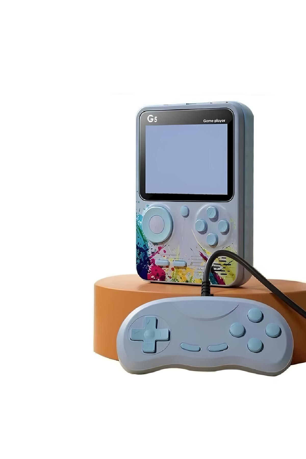 NOMTEKNO 500 oyun yüklü G5 Mini Retro Video oyun konsolu 3.0 inç çocuklar için en iyi hediye +1 konsollu