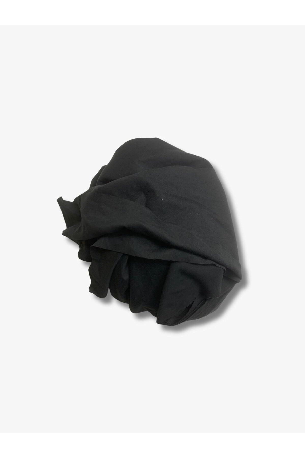 Yiğit Kumaş Dökümlü Esnek Takımlık Polyester Penye Kumaş, Parça 190x150 cm Siyah Renk