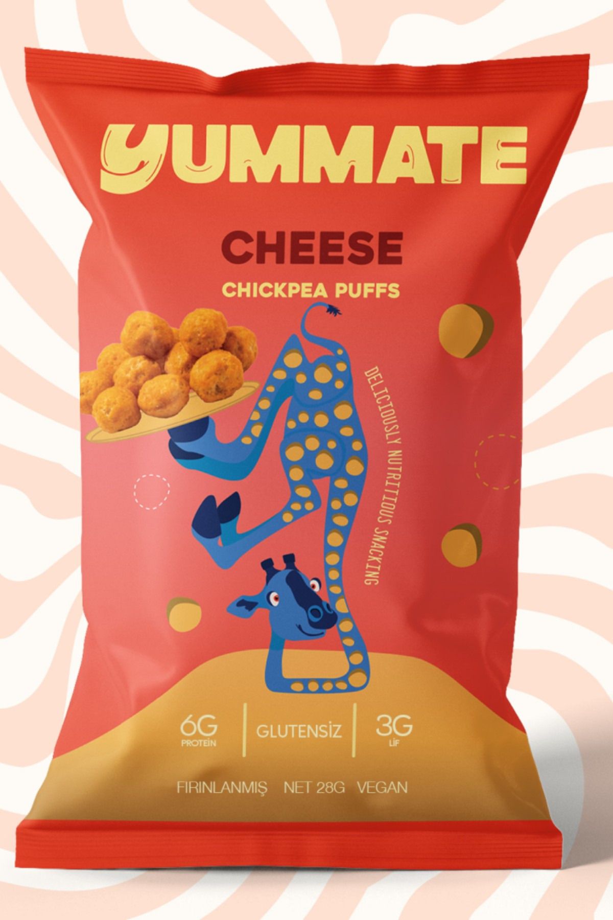 Yummate Peynir Aromalı Vegan Nohut Cipsi 28 Gr